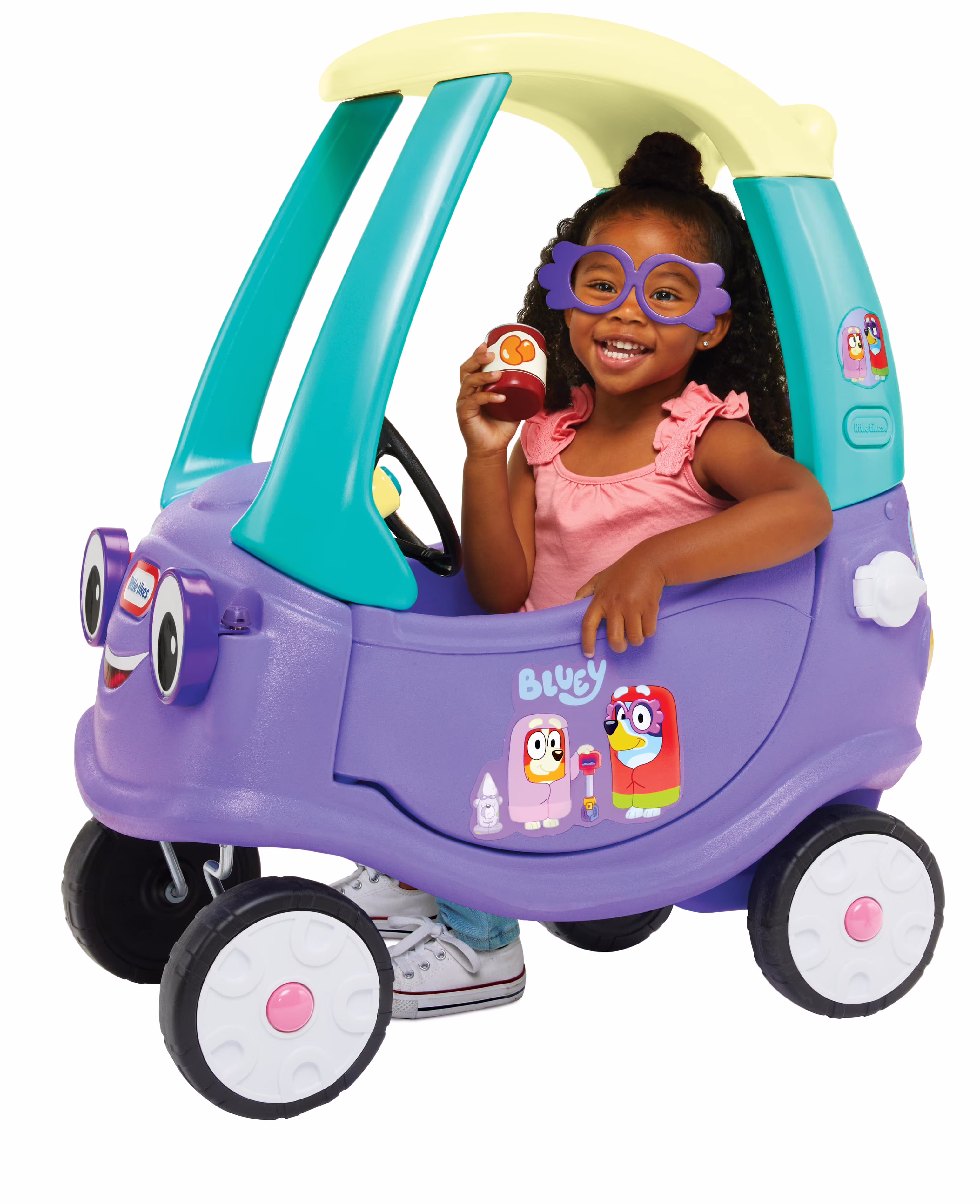 Bluey Grannies Car Coupe Foot-to-Floor Ride-On Kids Ages 1-5 Blue - Image 2