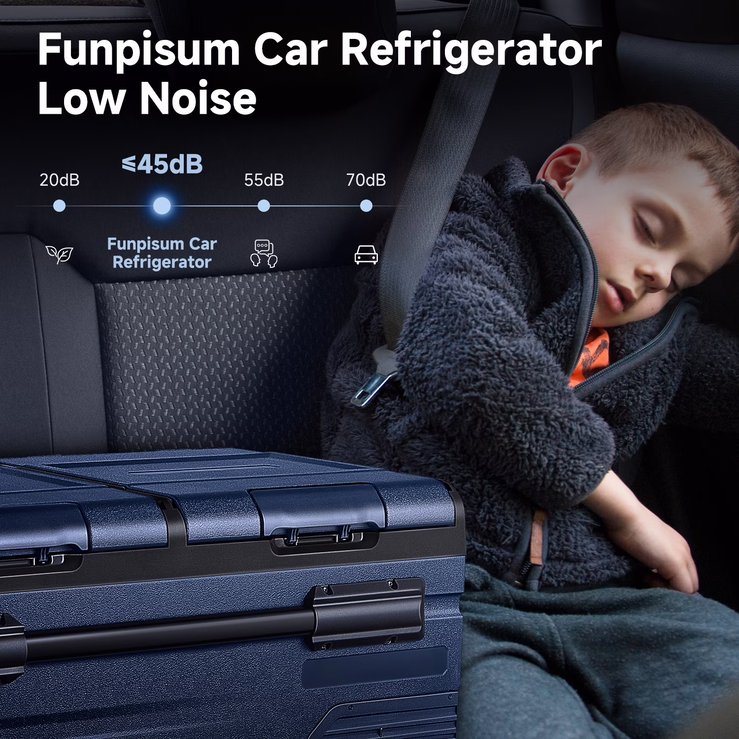 BODEGA 12 Volt Car Refrigerator Dual Zone, Electric Cooler Portable Freezer Fridge APP Control, 80 Quart(75L) Compressor Fridge 12V/24VDC 110~240V AC, for Truck Van SUV Boat Travel Camping Trip - Image 2