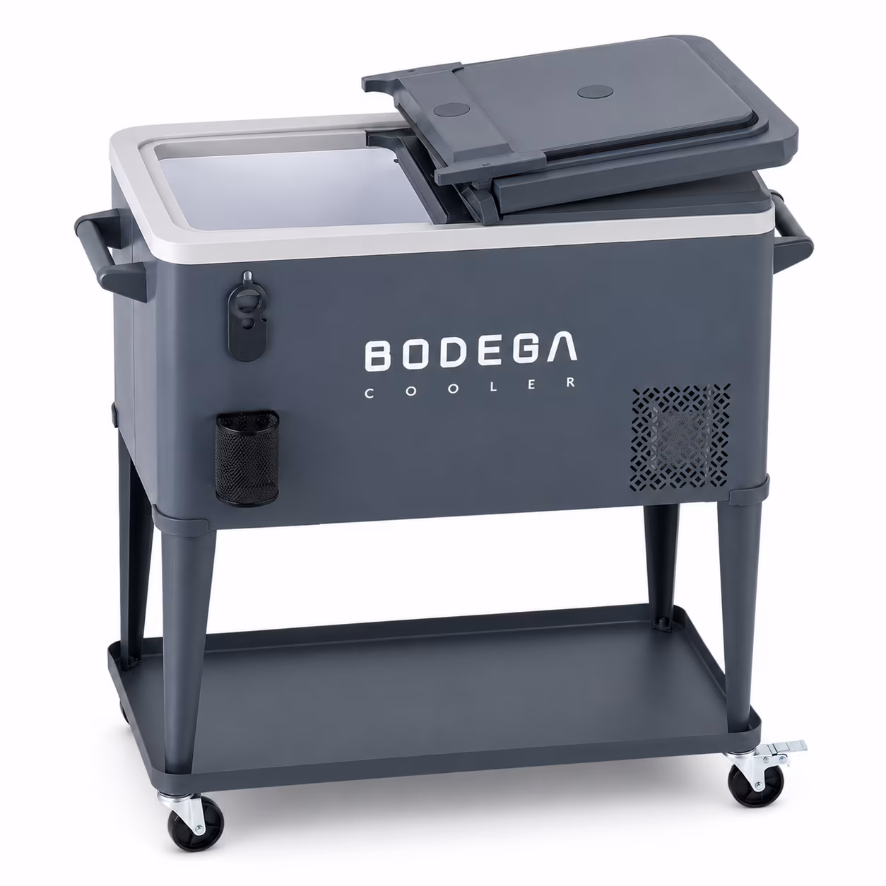 Bodega 50L 1.8 Cu.Ft Portable 12v Refrigerator Freezer, Rolling Wheeled Beverage Cooler for Patio, Porch,Party, Gathering - Image 4