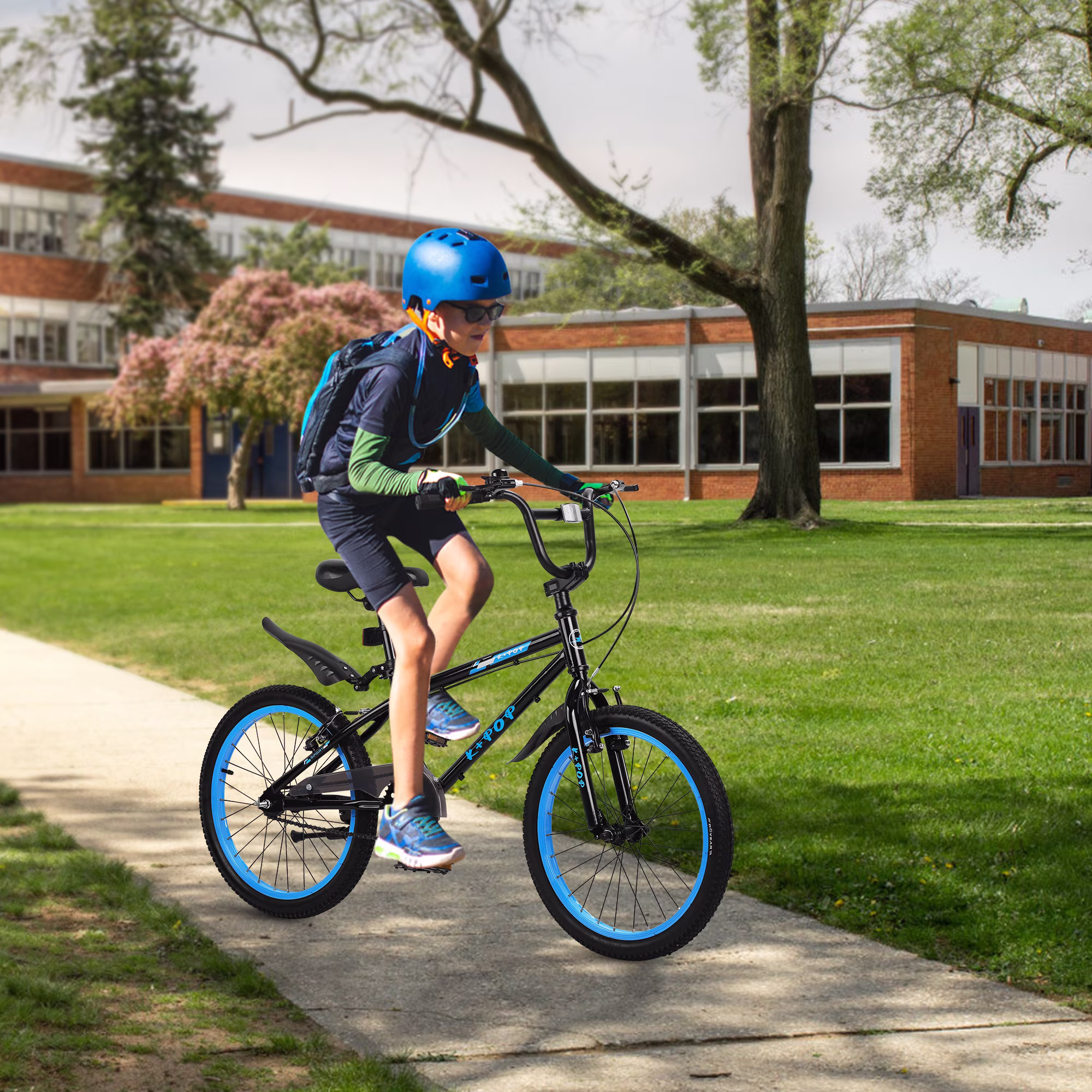 Bstjewey 20 Inch BMX Kids Bike, Adjustable Seat, Dual Brakes, Ages 7 - Image 3