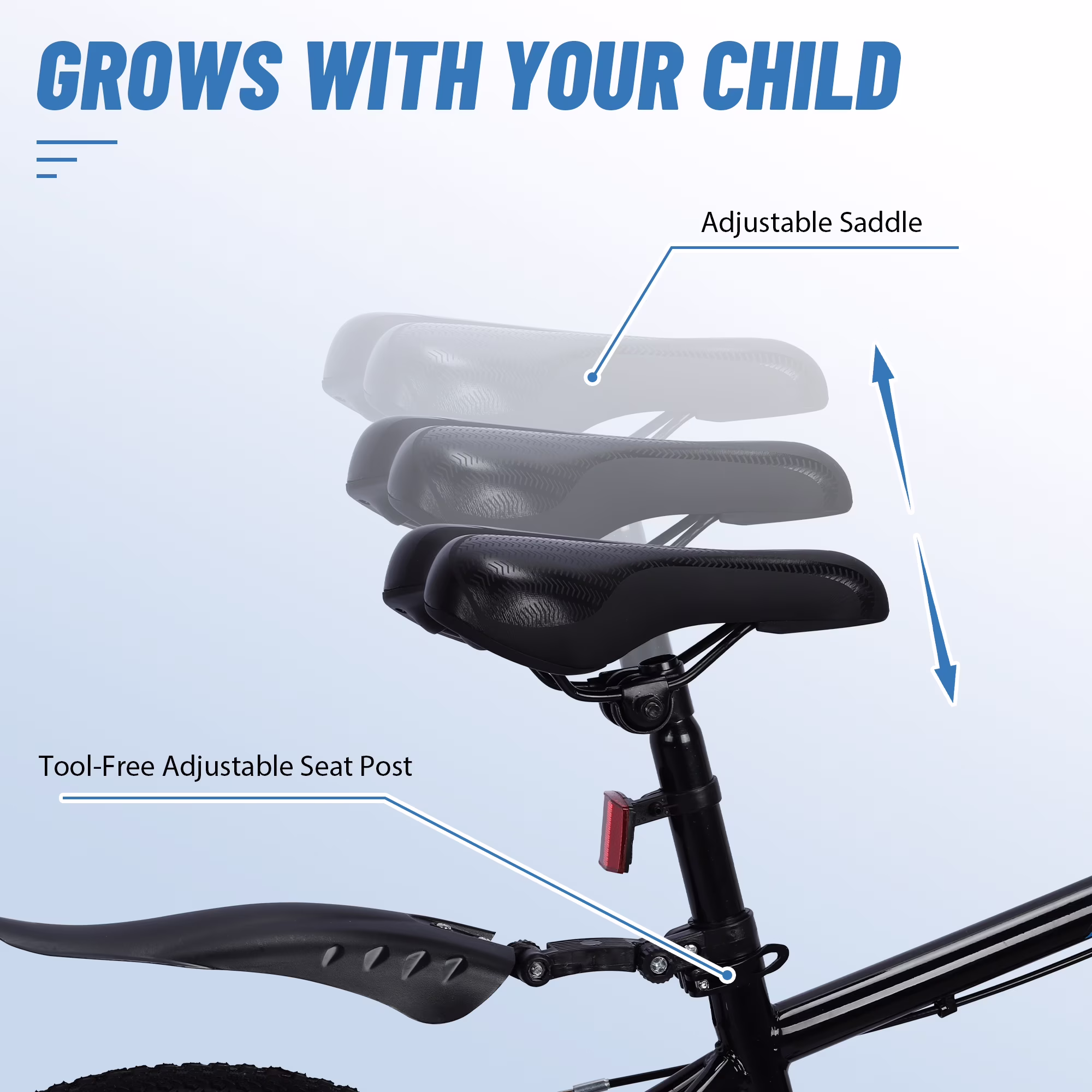 Bstjewey 20 Inch BMX Kids Bike, Adjustable Seat, Dual Brakes, Ages 7 - Image 2