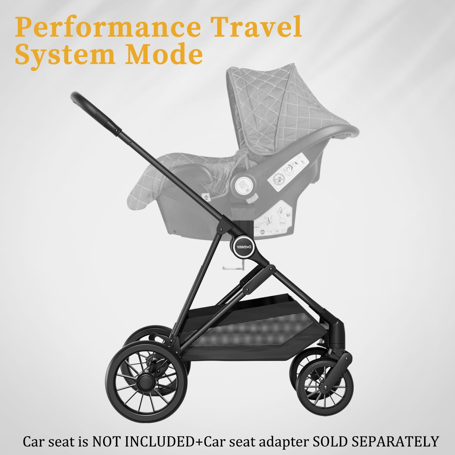 Cochildor Lite 2.0 Baby Stroller with Bassinet Mode - 3-Position Reversible Lightweight Stroller for 0-36 Months, Foldable Compact Travel Stroller with UPF 50+ Canopy, Black - Image 3