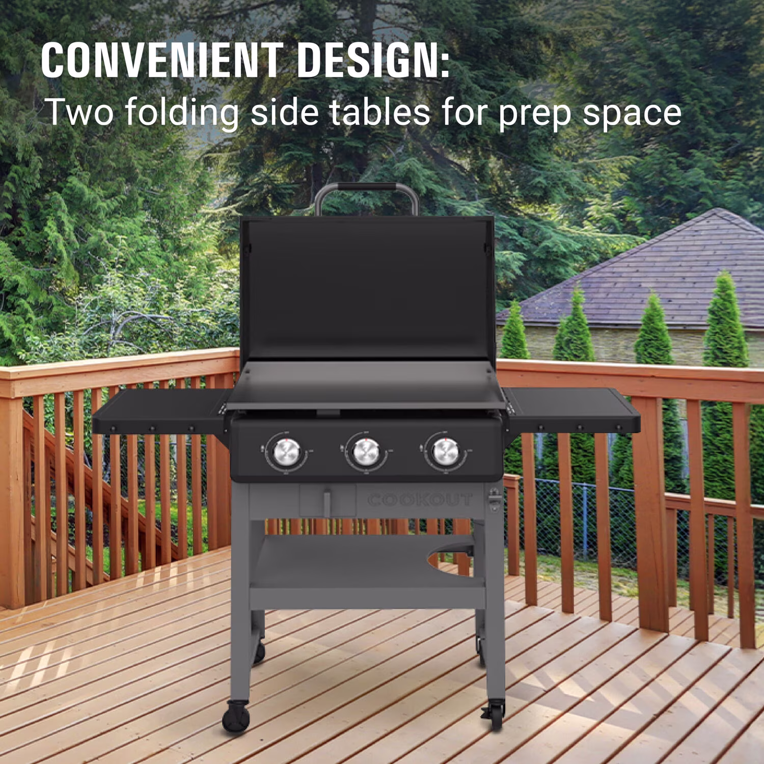 Coleman 3 Burner Gas Griddle Grill, Black, CO-525GG - Image 5