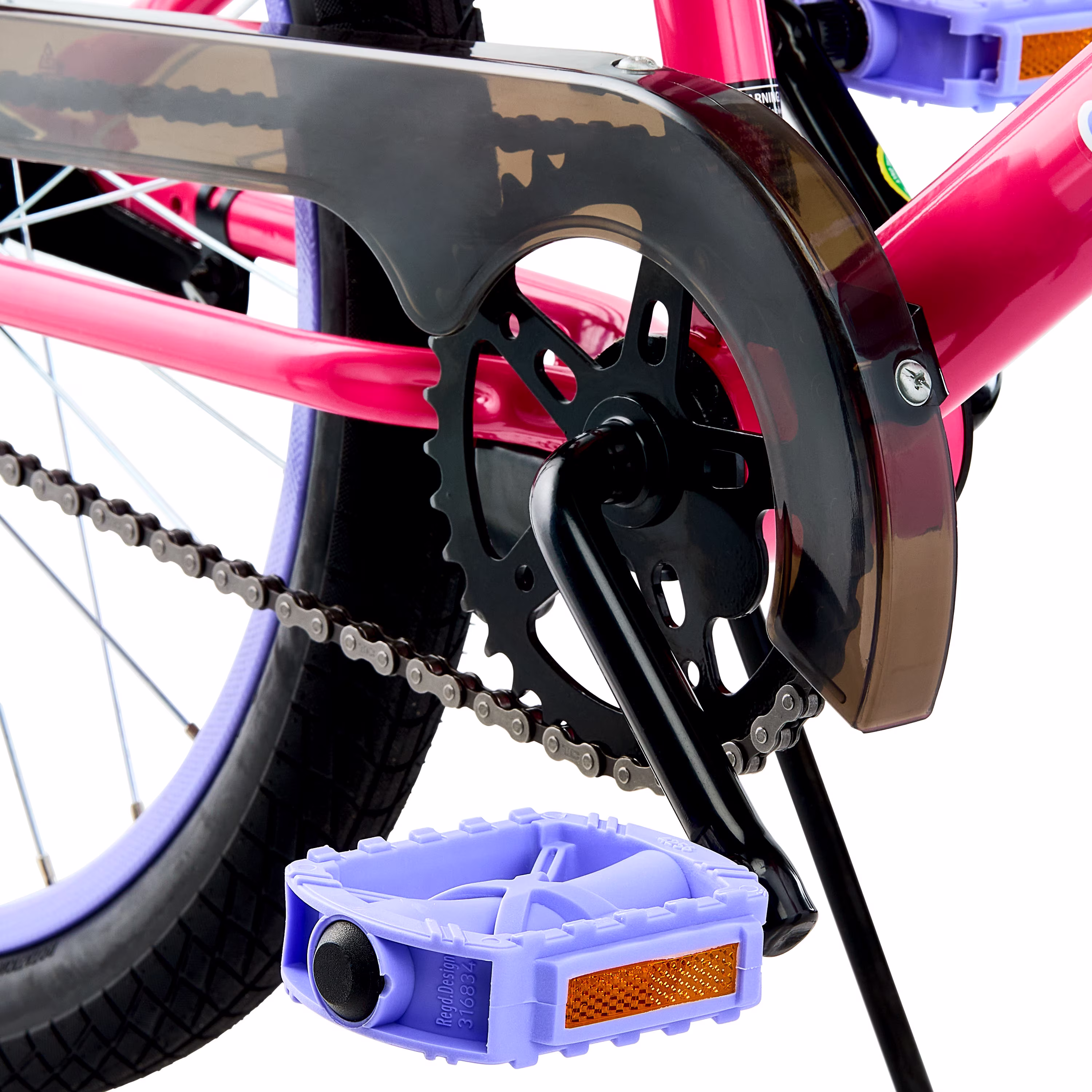 Concord 20 Inch Kids' Bike, Pink and Purple, Unisex, Fits Riders 44 to 56 Inches Tall - Image 5