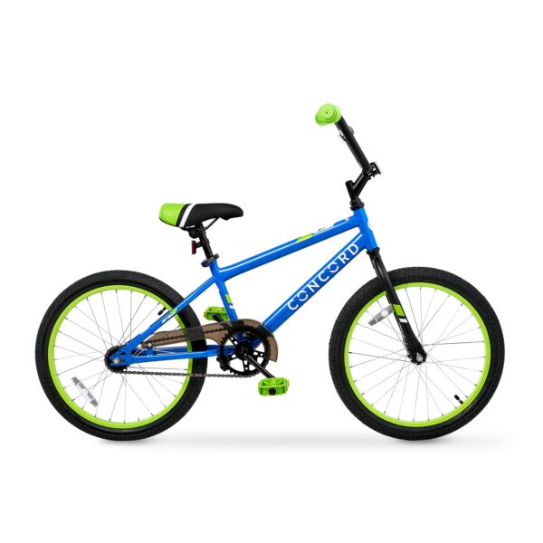 Concord Bikes 20 in Kids' Bike, Blue and Green, Fits Riders 44 in-56 in, Unisex