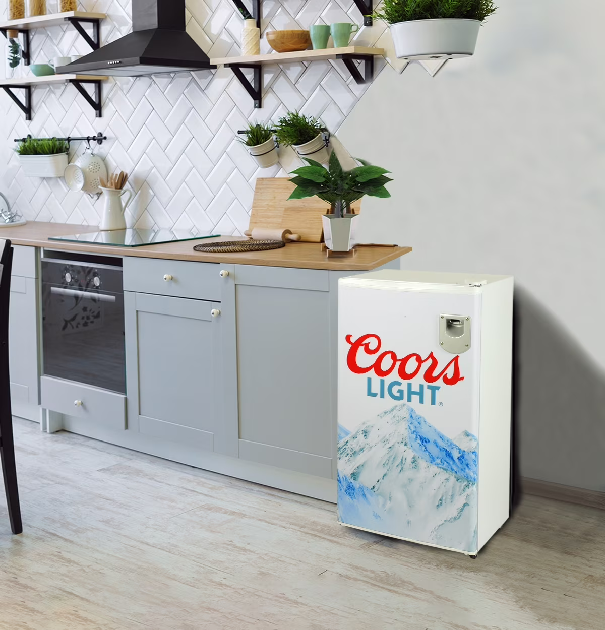 Coors Light 3.2 cu ft (90L) Compact Fridge with Bottle Opener, 95 Quart Capacity, Portable for Snacks, Beverages, Beer, Dorm, Office, or RV - Image 4