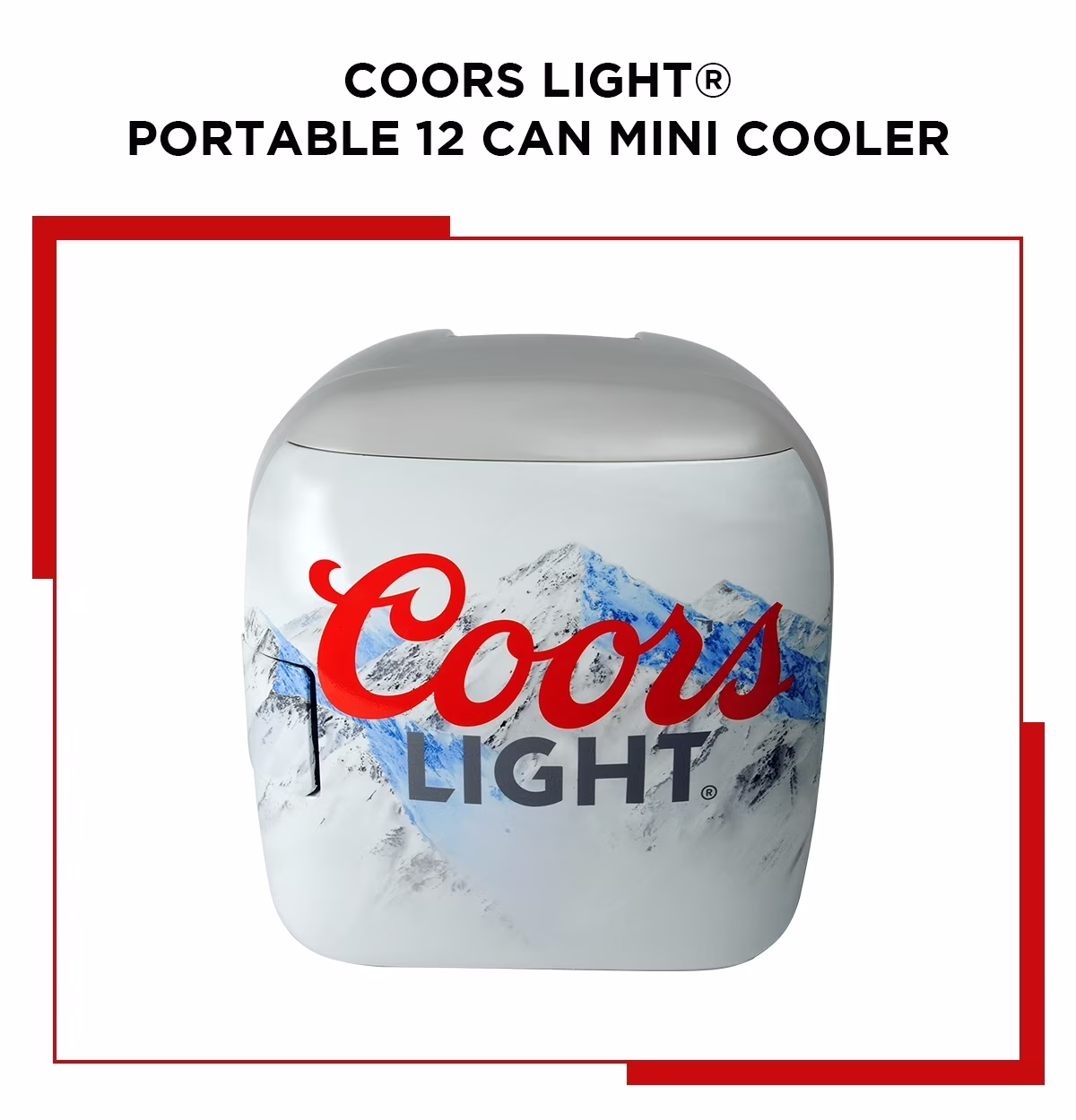Coors Light Rocky Mountain Portable 12 Can Thermoelectric Mini Fridge Cooler - Image 3