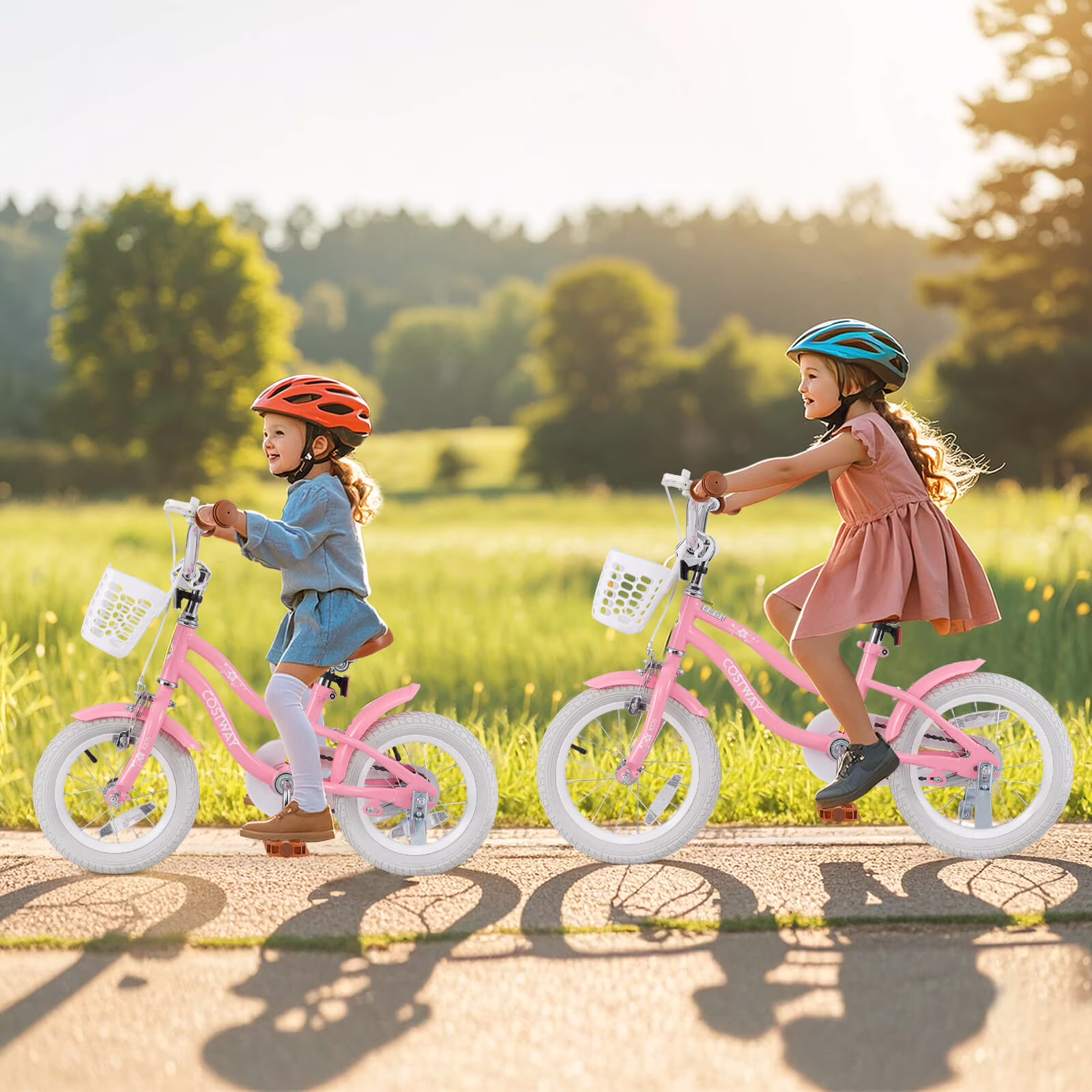 Costway 12" Kid’s Bike for 3-4 Years Old Children Bicycle with Front Handbrake Red - Image 4