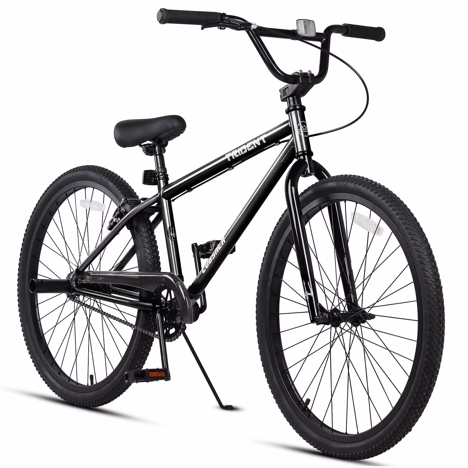 cubsala 24 Inch BMX Race Bike Trident Bicycles Beginner-Level to Advanced Riders with 2 Pegs Trick Cycling and Professional Riding, Black