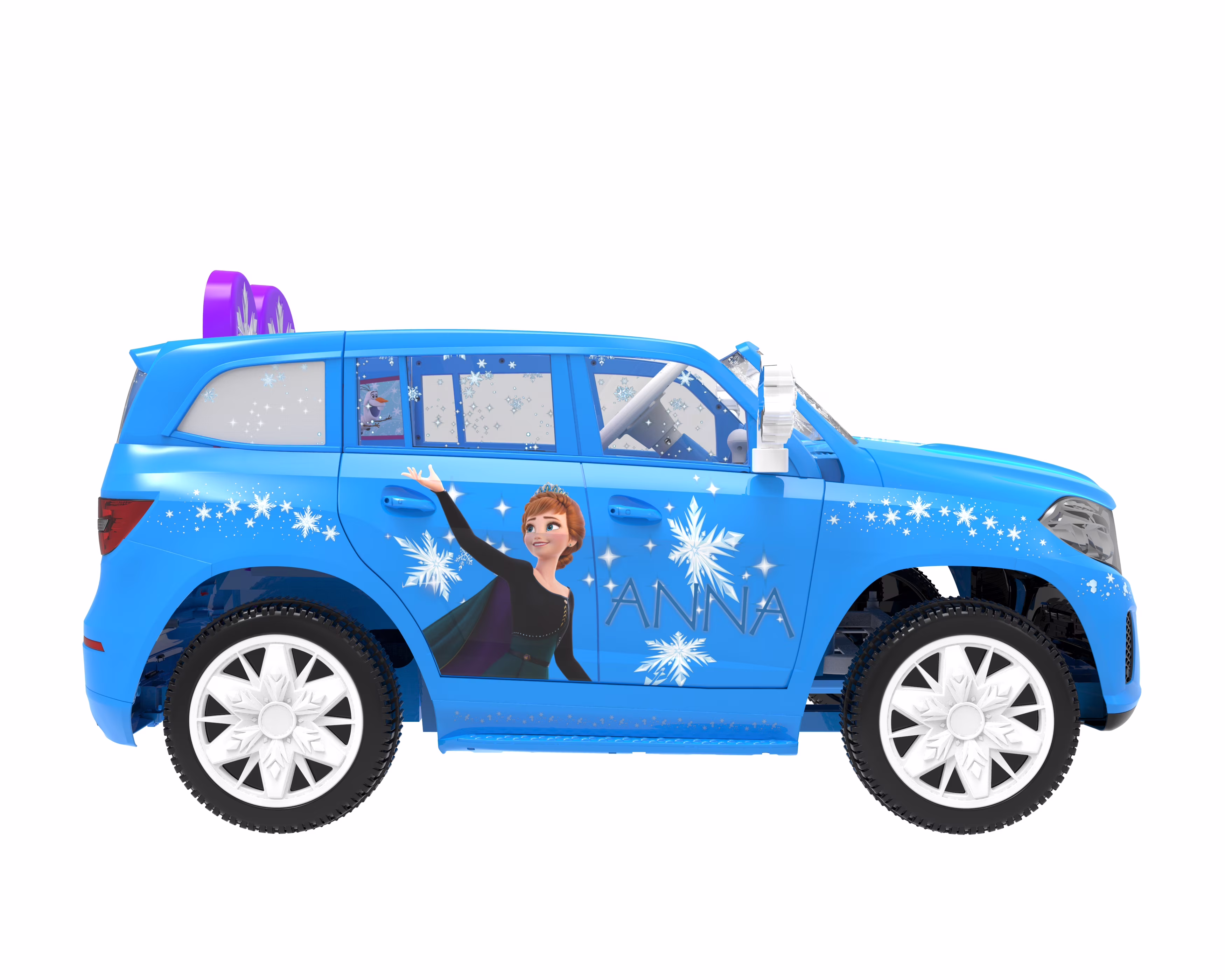 Disney Frozen 12V Battery Powered Ride-On Convertible with Remote Control for Ages 3 - Image 5