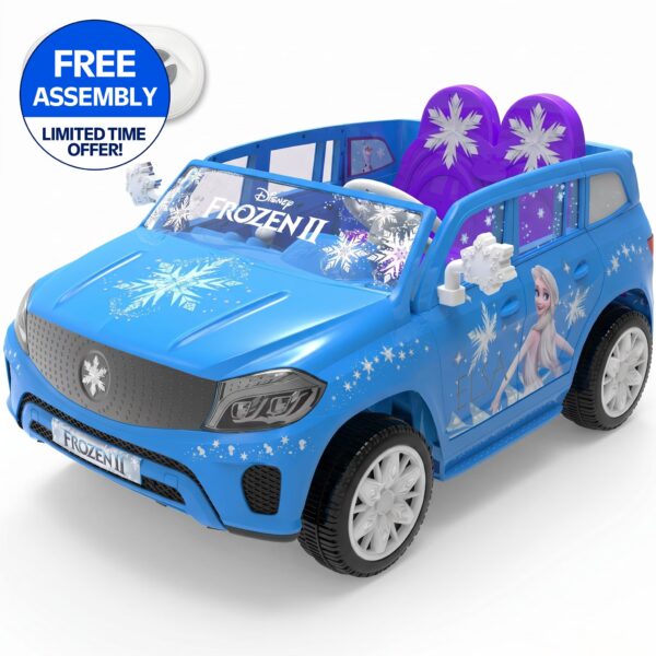 Disney Frozen 12V Battery Powered Ride-On Convertible with Remote Control for Ages 3