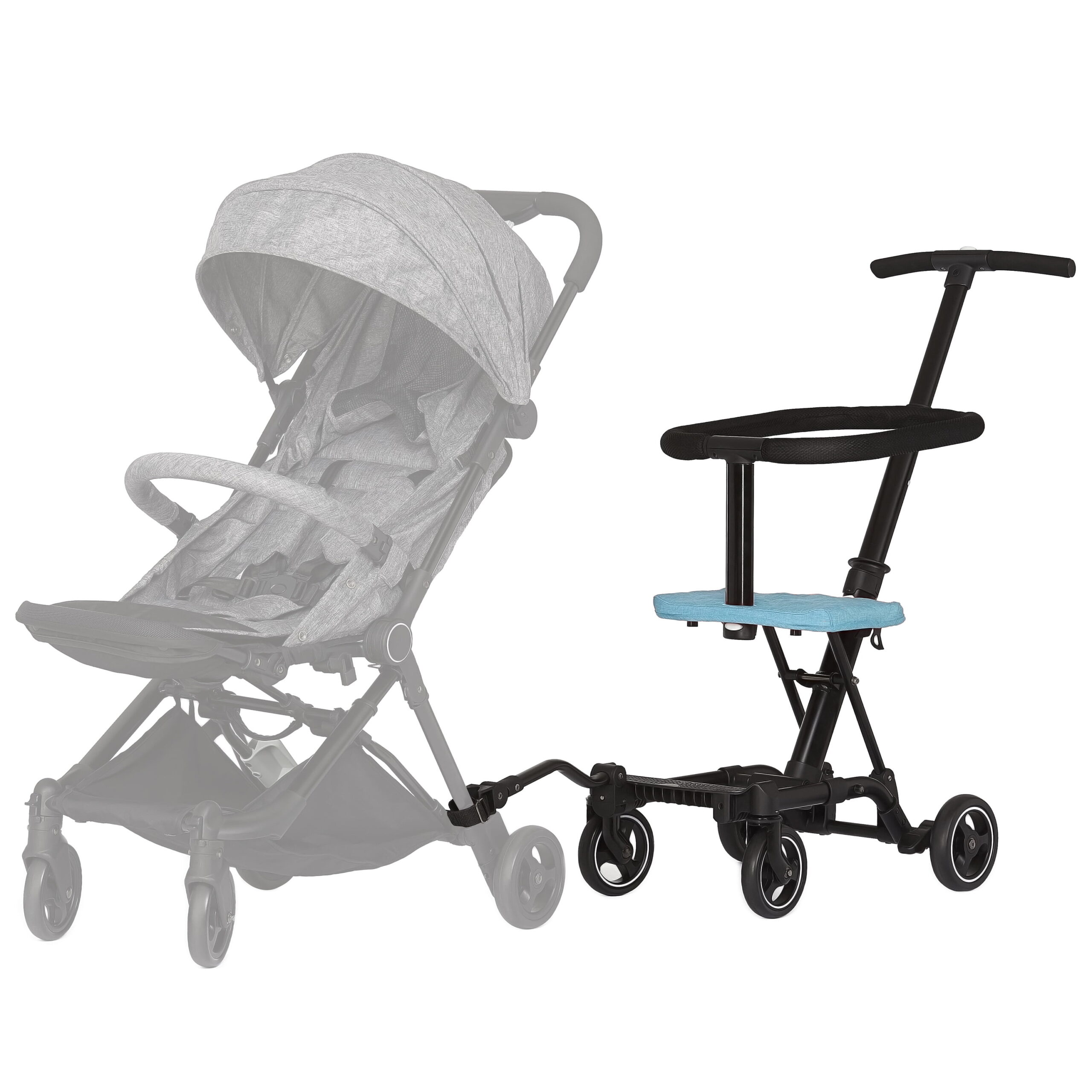 Dream On Me Coast Rider 3-in-1 Lightweight Travel Stroller, Sky Blue - Image 4