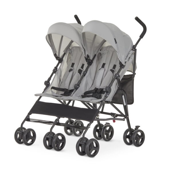 Dream On Me Twin Venture Umbrella Stroller, Light Gray