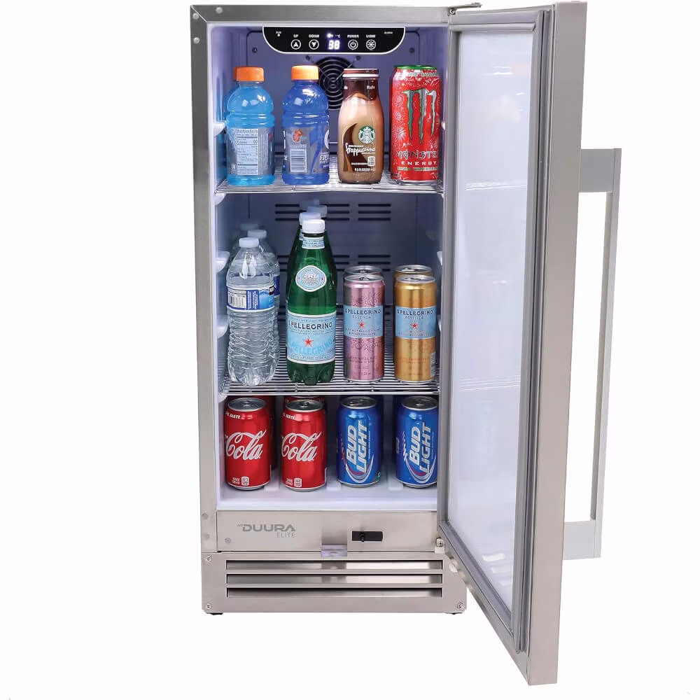Duura Elite DE150FROUSS 2.9 cu. ft. Stainless Outdoor Built-in Refrigerator - Image 2