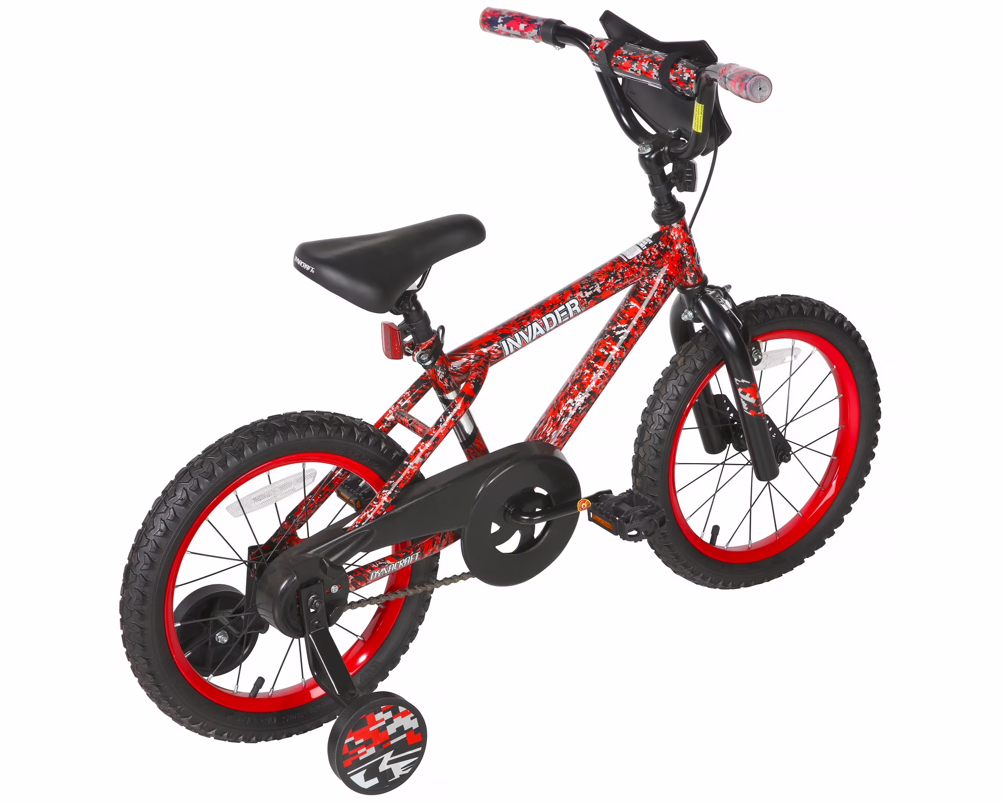 Dynacraft 16" Invader Boys Bike with Dipped Paint Effect, Red - Image 4