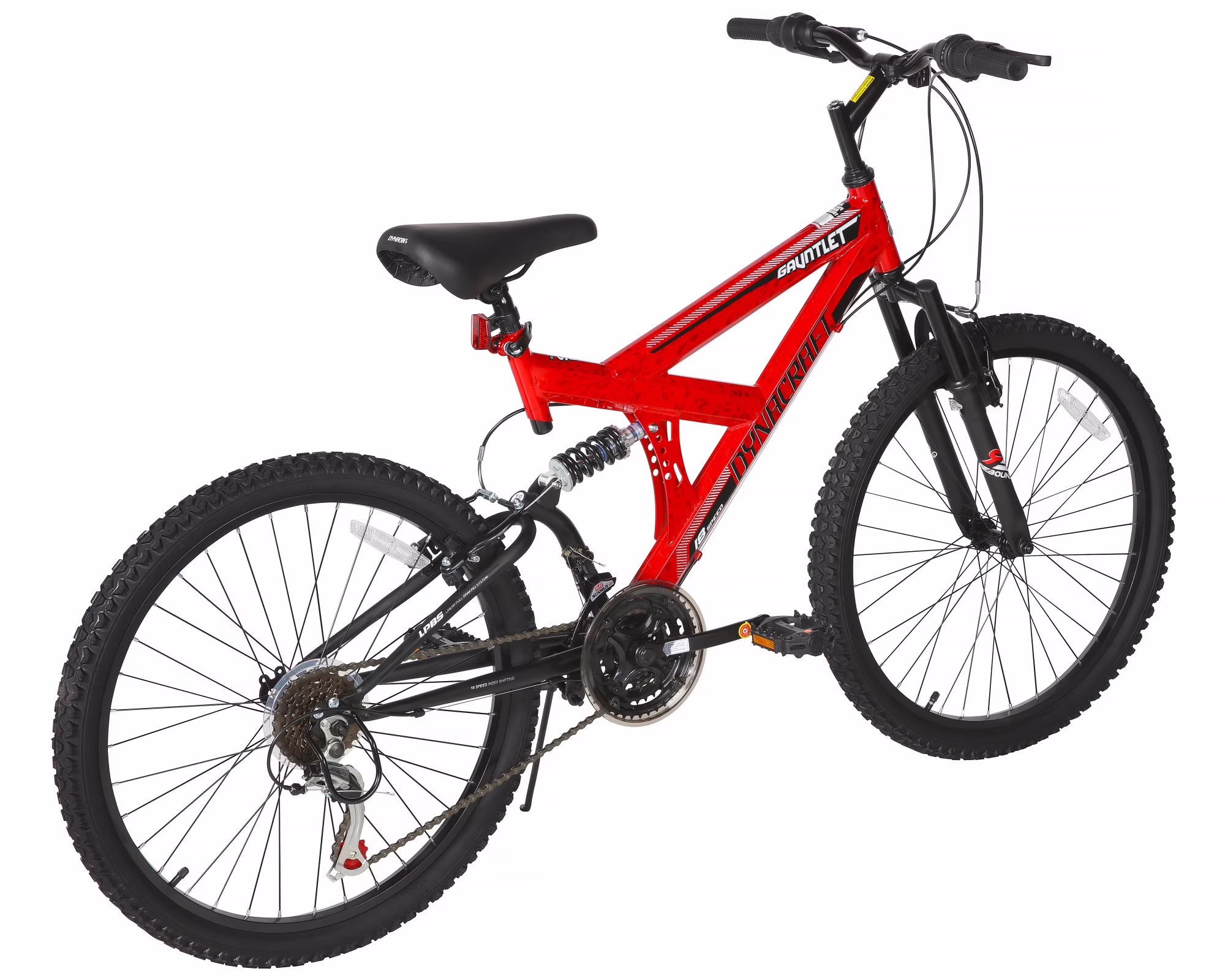Dynacraft Gauntlet Boys 24" Mountain Bike, For Ages 12+, Red - Image 2