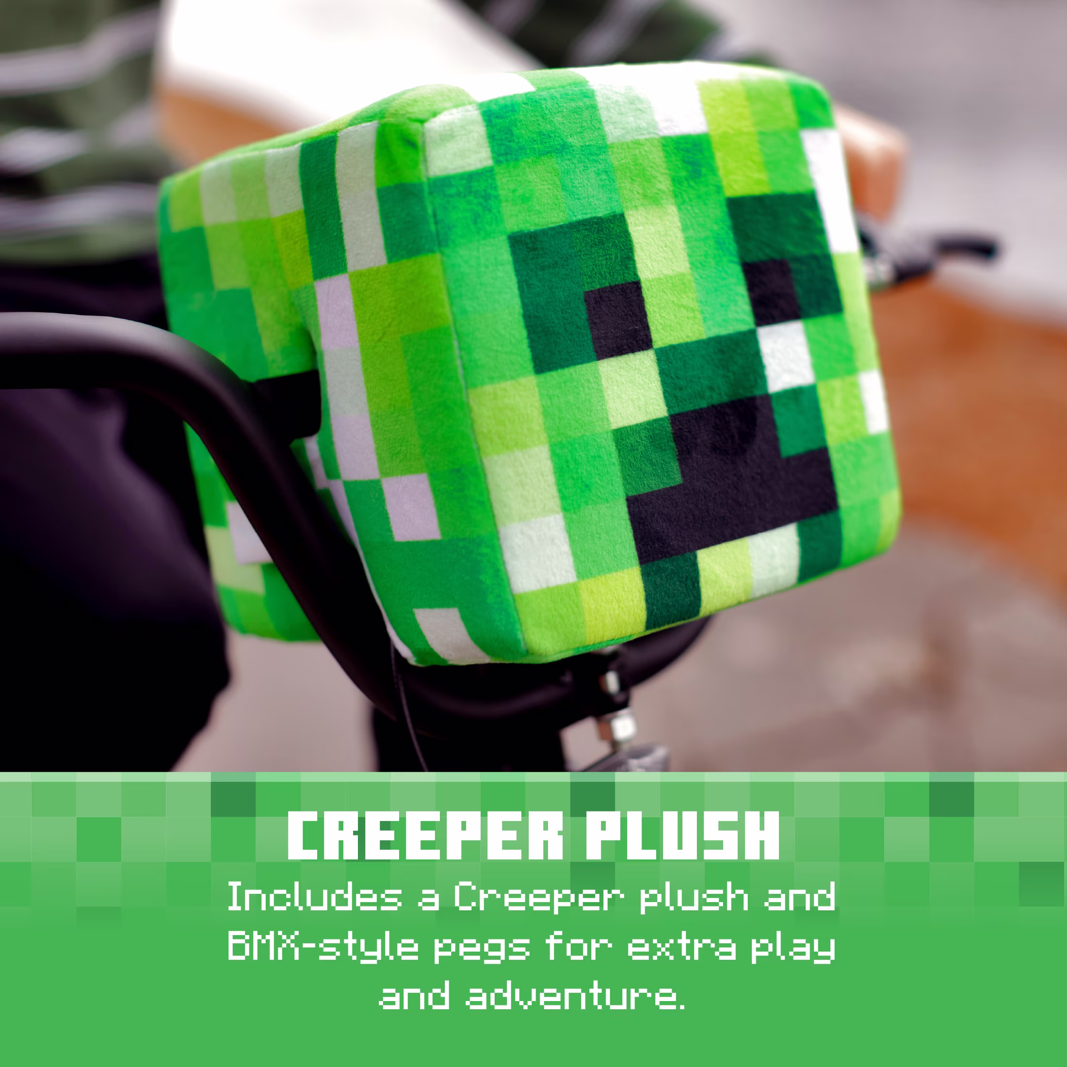 Dynacraft Minecraft Unisex 18-Inch BMX Bike for Kids Aged 6-9, Green - Image 2