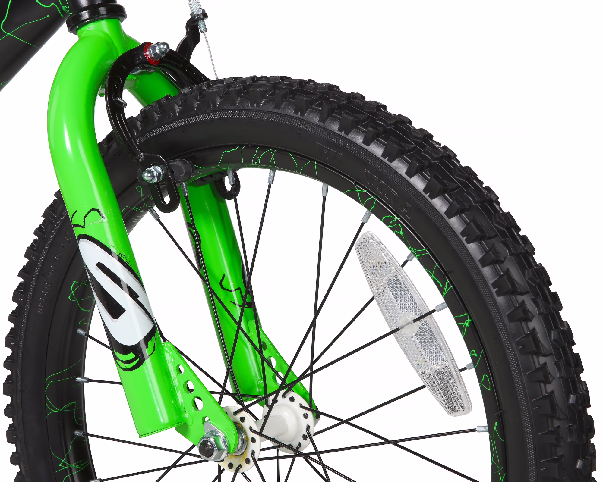 Dynacraft Surge Boys 18" BMX Bike, For Kids Age 6-9 Years, Green - Image 3