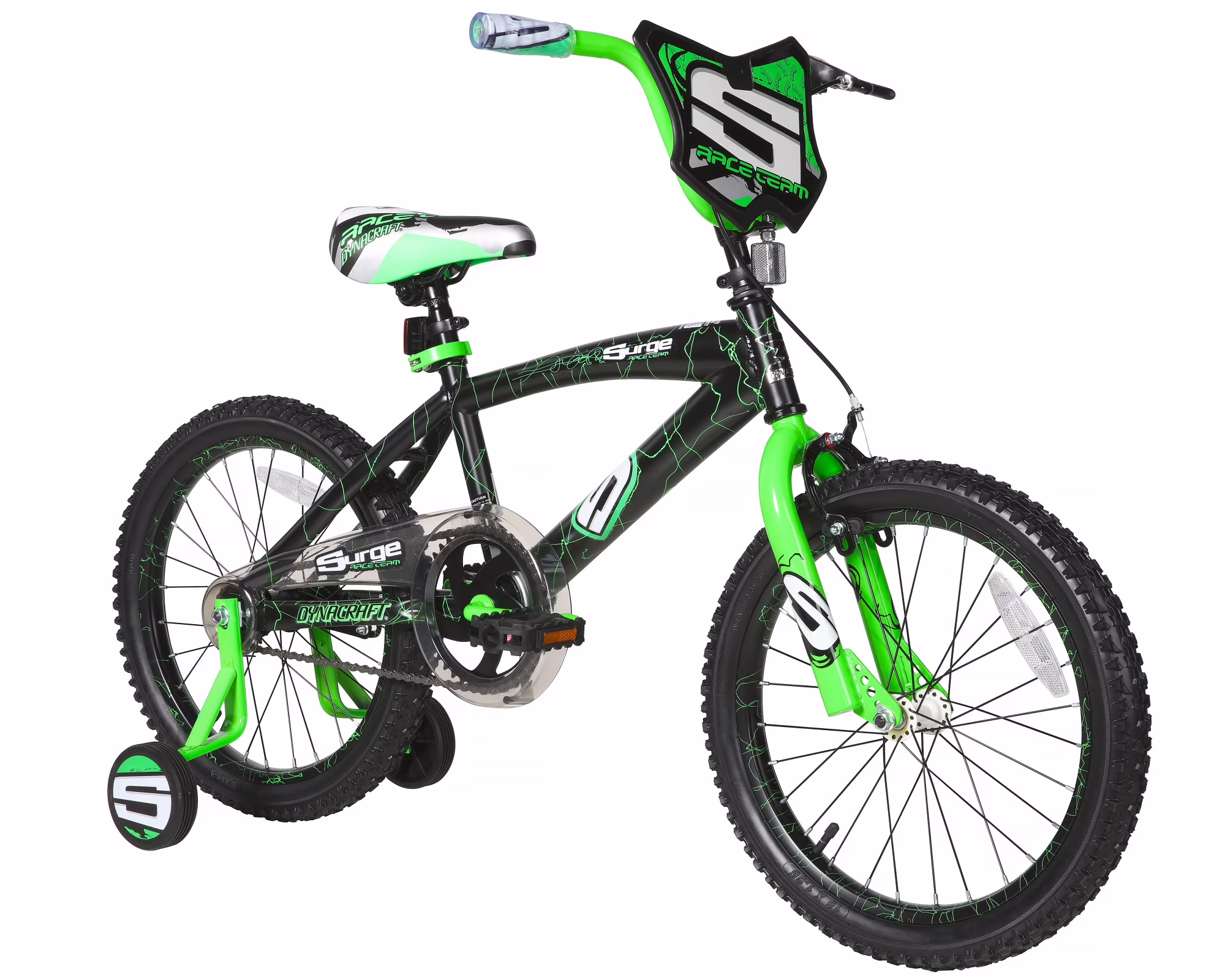 Dynacraft Surge Boys 18" BMX Bike, For Kids Age 6-9 Years, Green