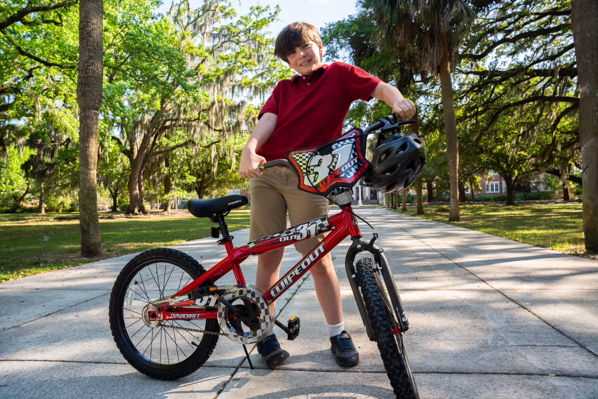 Dynacraft Wipeout Boys 20-Inch BMX Bike, Red - Image 4