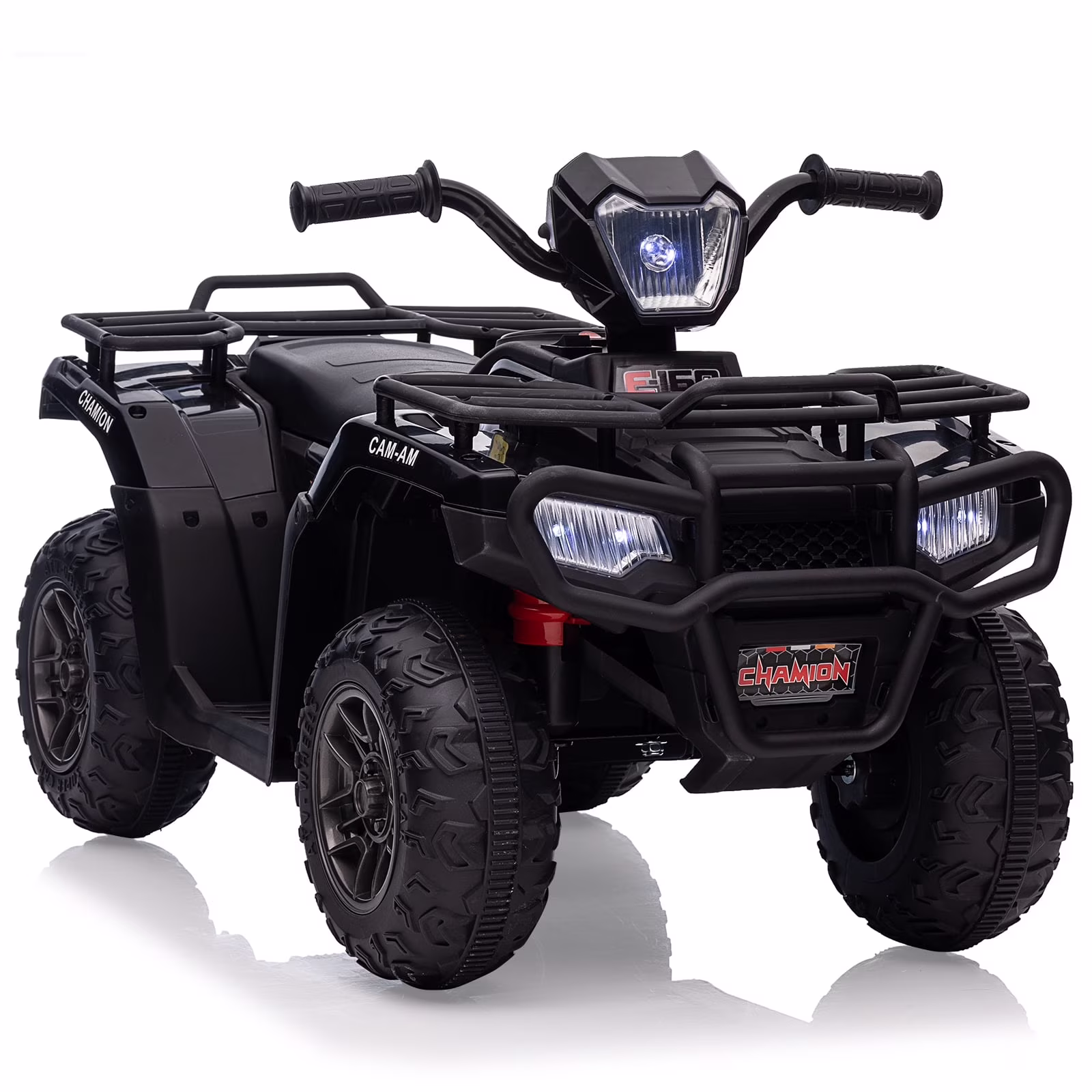 EastVita 12V Kids Ride on ATV, All Terrain Ride on Car for Toddlers, Ride on Electric Vehicle Toys with LED Light, Music, USB, for 3 Age +Child Gift