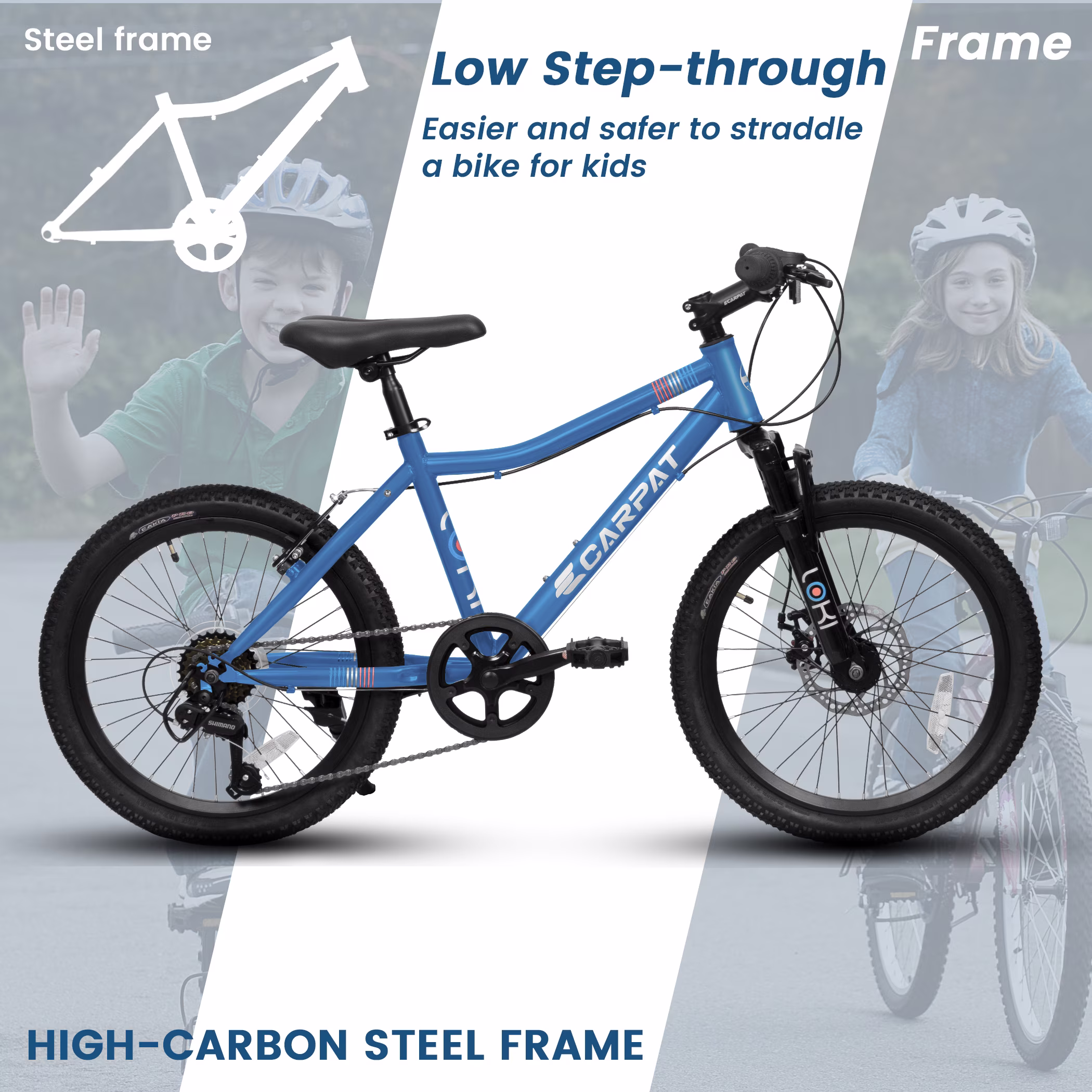 Ecarpat Kids' Bicycles 20 inch Kids Mountain Bike for Ages 8 - Image 4
