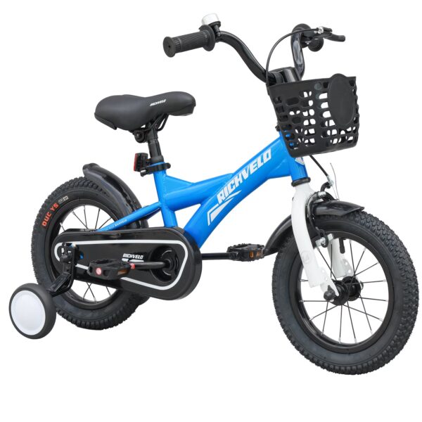 Ecarpat Kids Bike 14 Inch for Boys Girls 3-5 Years Old, BMX Style Kids' Bicycle with Removable Training Wheels, Coaster Brake Toddlers Children's Bicycle Gift for Boys Girls