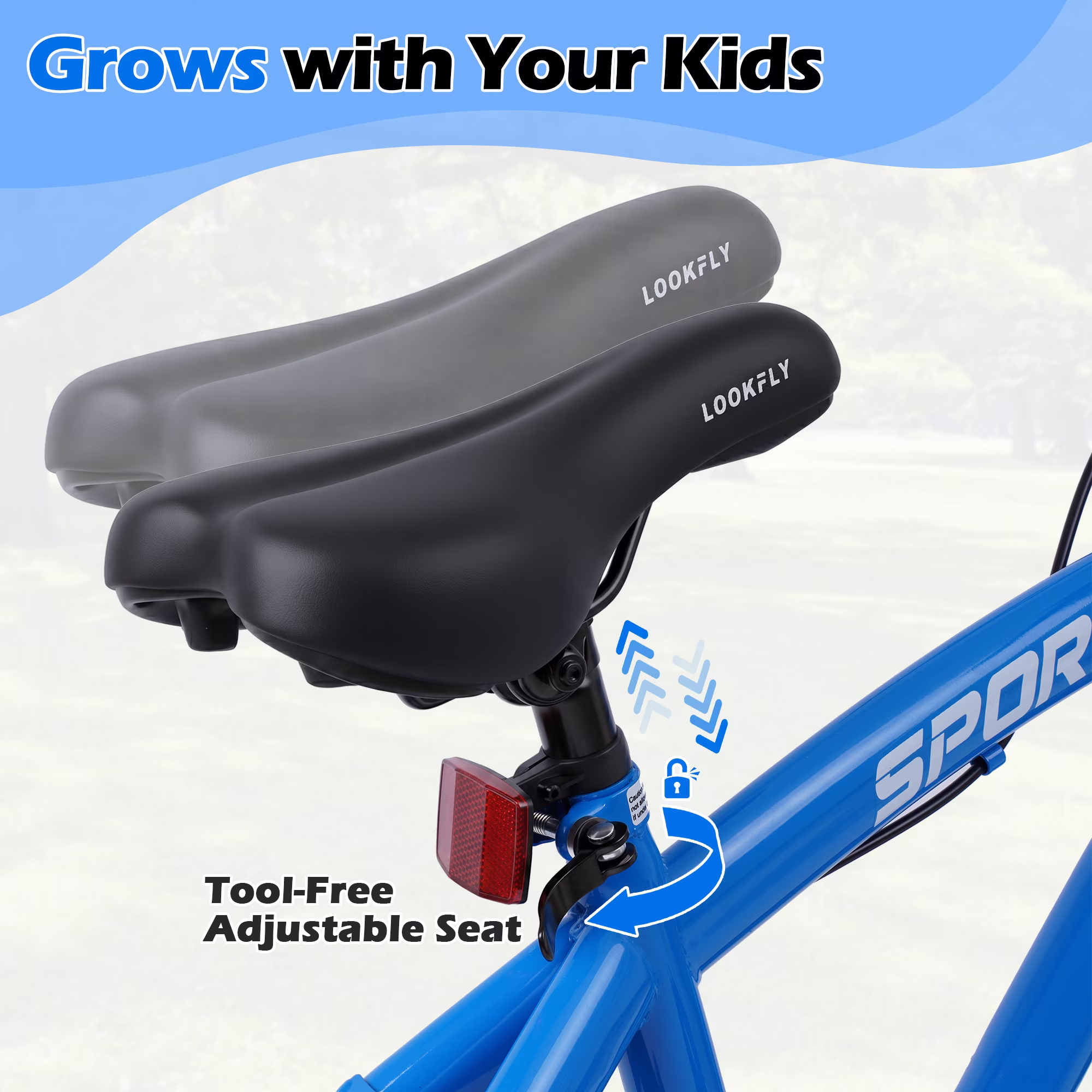 Enjoyrun 14" Kids Bike,Bike for Boys and Girls with Training Wheels,Children's Bicycles for Ages 3–7,Blue - Image 5