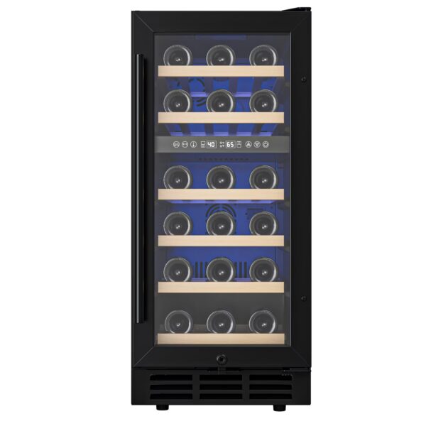 EUHOMY 3.6 Cu.ft. Dual Zone Glass Door Wine Refrigerator, Black