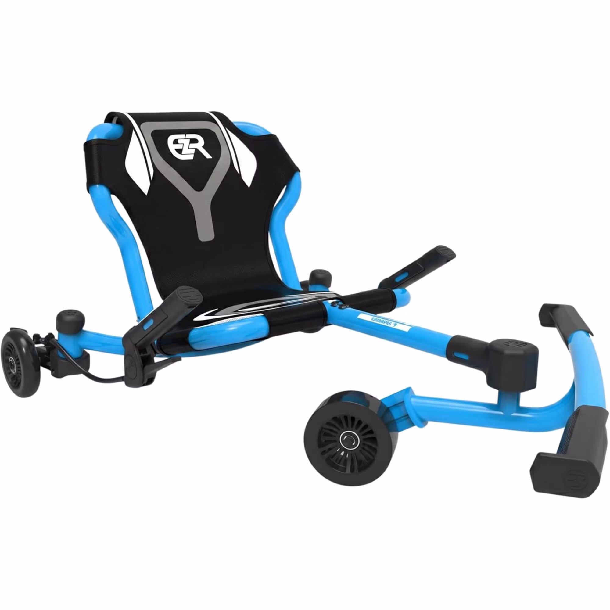 EzyRoller: Drifter X - Blue - Ride-On Scooter, Cambering Motion, Pedal Free Cart, Hand Brakes, Extendable Frame, 154lb Capacity, Adults & Kids Ages 6+