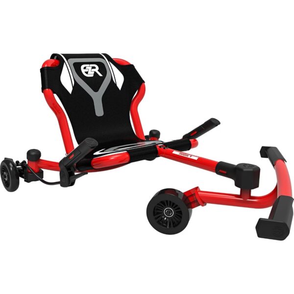 EzyRoller: Drifter X - Red - Ride-On Scooter, Cambering Motion, Pedal Free Cart, Hand Brakes, Extendable Frame, 154lb Capacity, Adults & Kids Ages 6+
