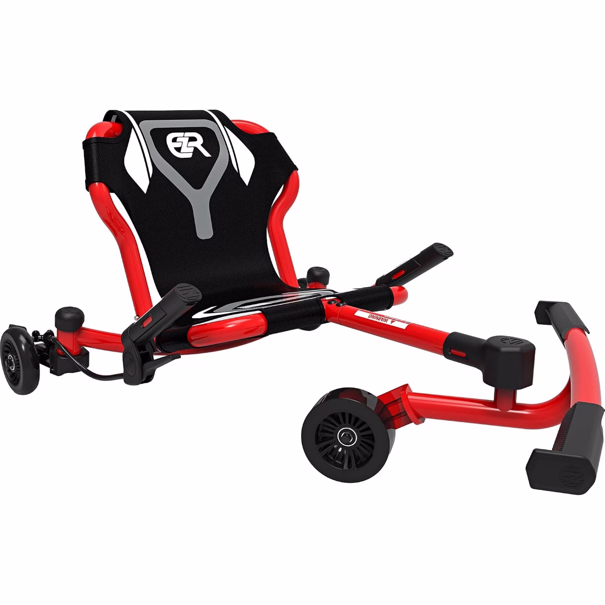 EzyRoller: Drifter X - Red - Ride-On Scooter, Cambering Motion, Pedal Free Cart, Hand Brakes, Extendable Frame, 154lb Capacity, Adults & Kids Ages 6+