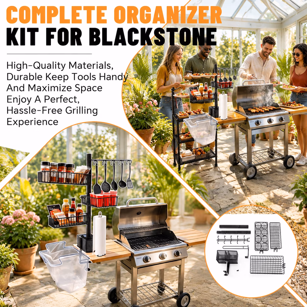 For Blackstone Grill 8-in-1 Outdoor Kitchen Camping - Image 4