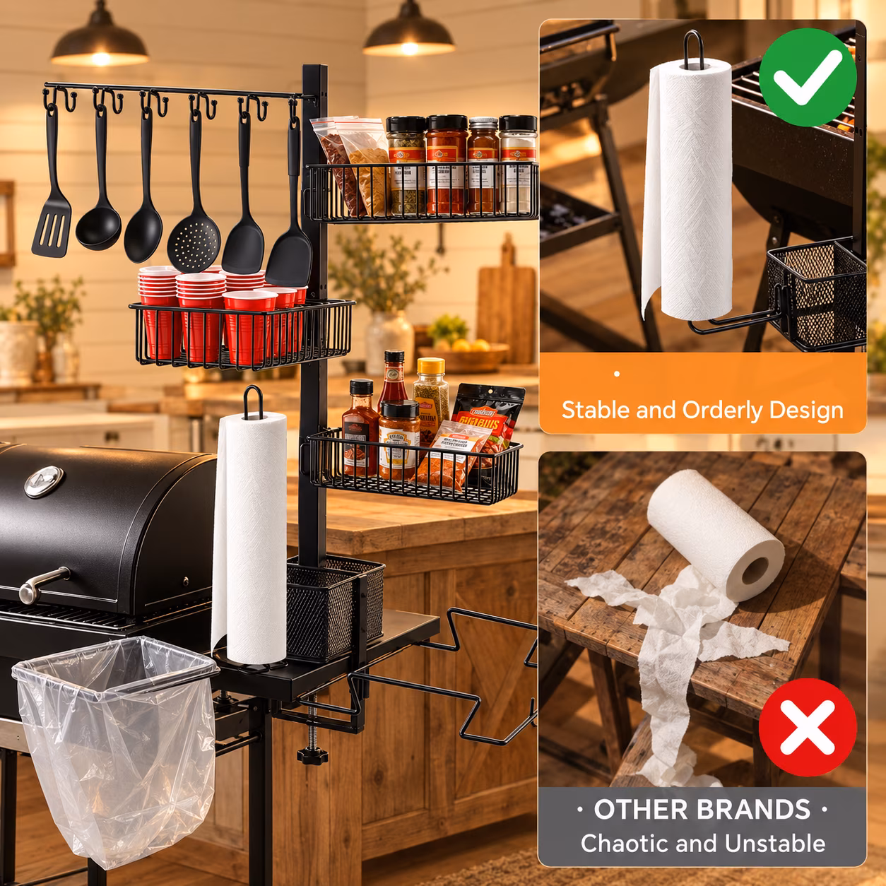 For Blackstone Grill 8-in-1 Outdoor Kitchen Camping - Image 2