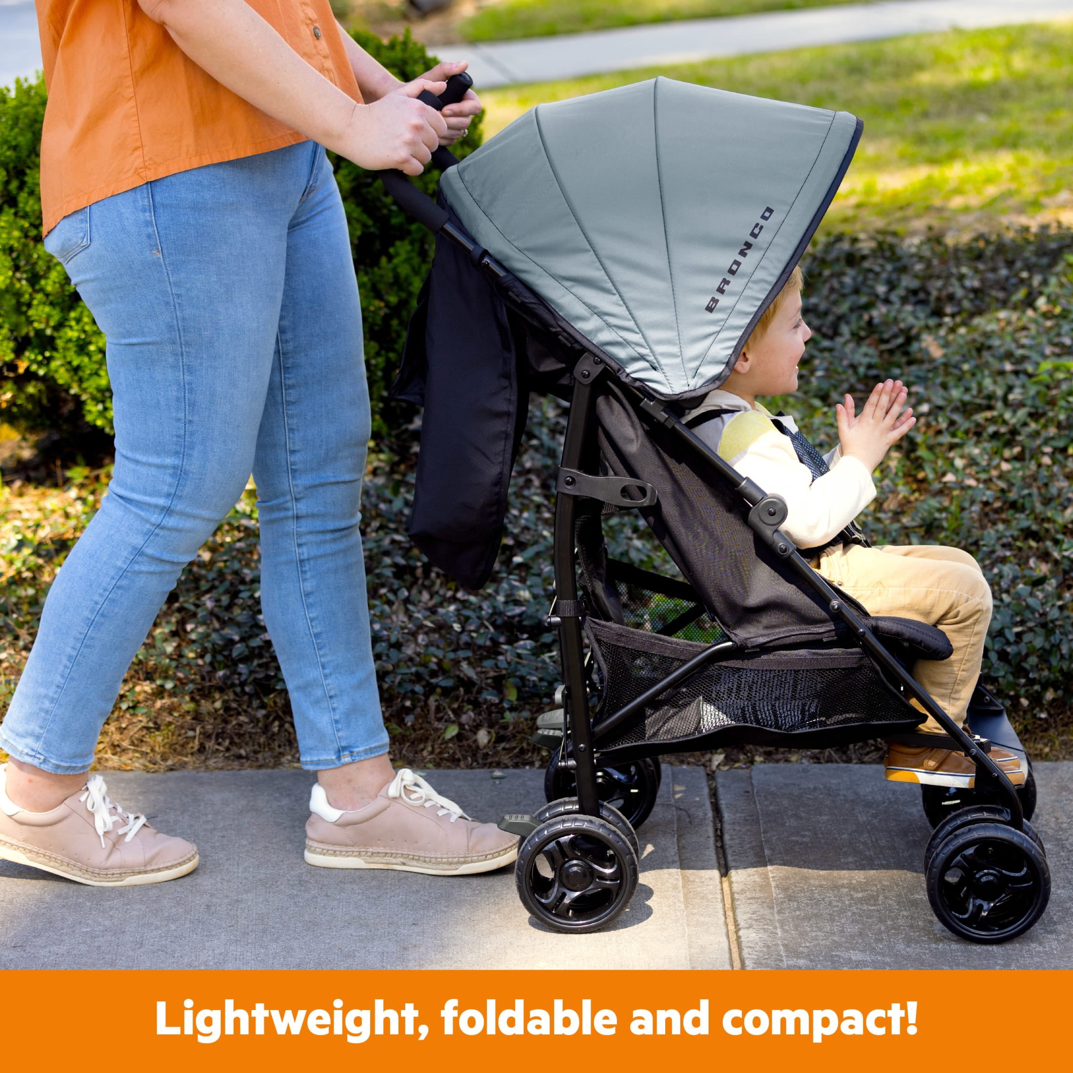 Ford Bronco HighGear Stroller by Bright Starts, Area 51 Blue/Green, Infant Ages 0 Months + - Image 2