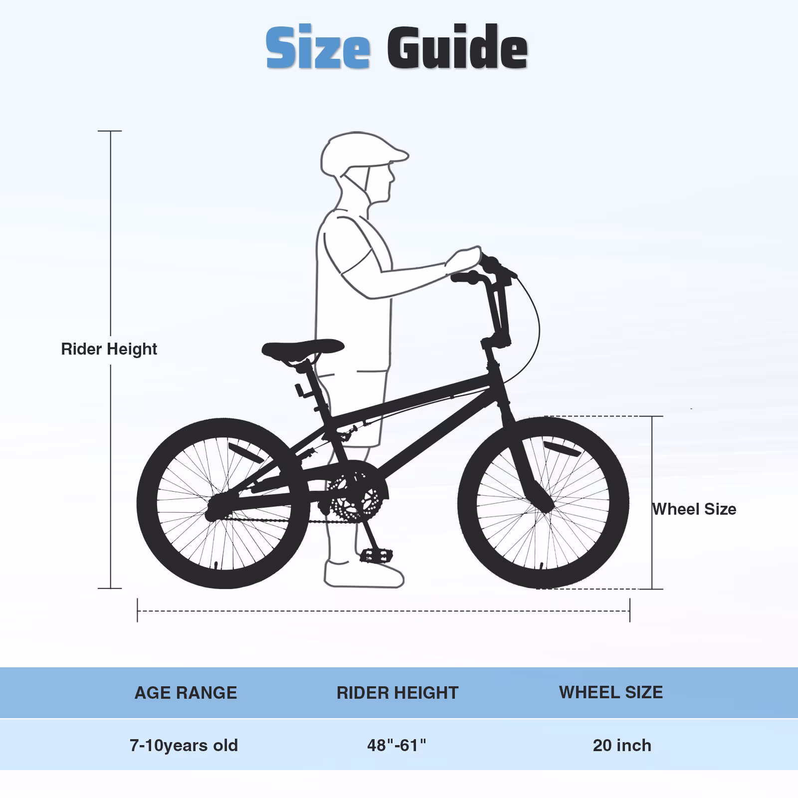 Freestyle Kids Bike 20 Inch Single Speed Children's Bicycle with BMX Pegs, Carbon Steel Frame Mountain Bike for Boys and Girls Ages 7-10 Years, Black - Image 5