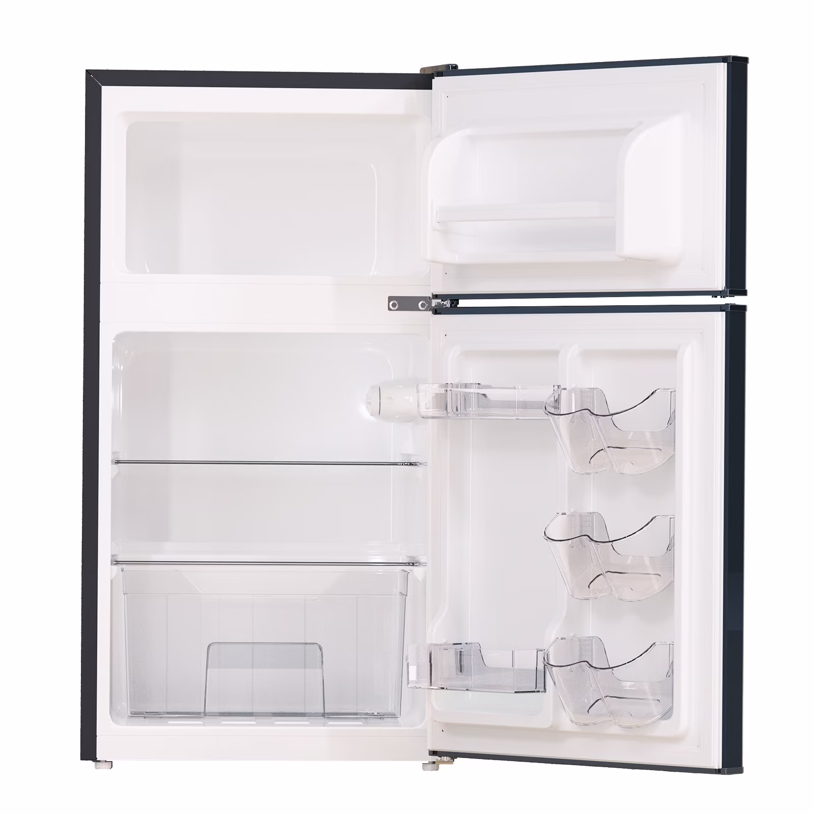 Frestec 3.2 Cu.Ft Compact Refrigerator, 2 Door, Black, Energy-Saving, Quiet, Mini Fridge - Image 4