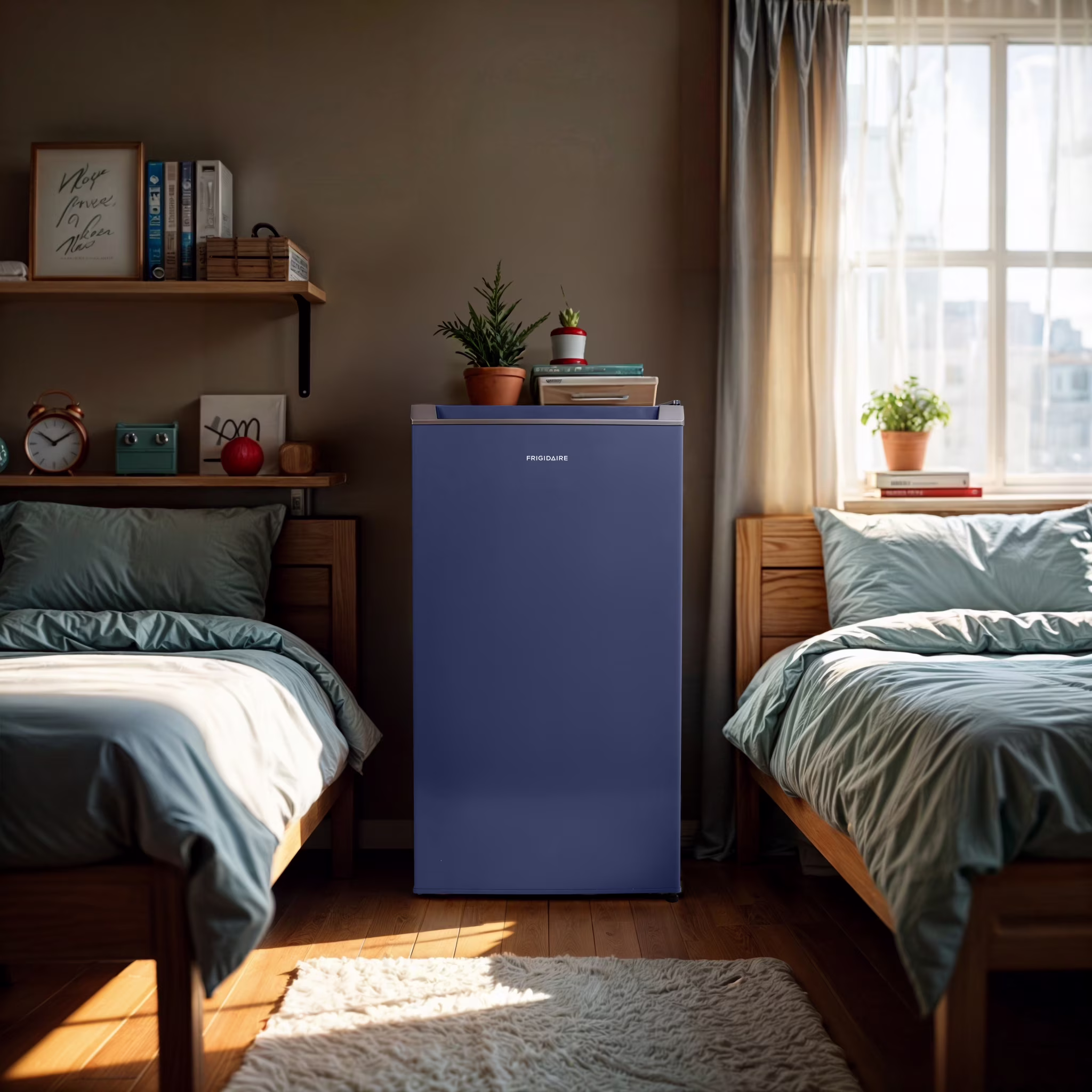 Frigidaire 3.2 Cu. ft. Compact Refrigerator with Chiller Compartment, Mini Fridge for Office, Bedroom, Dorm Room or Cabin, Marine - Image 4