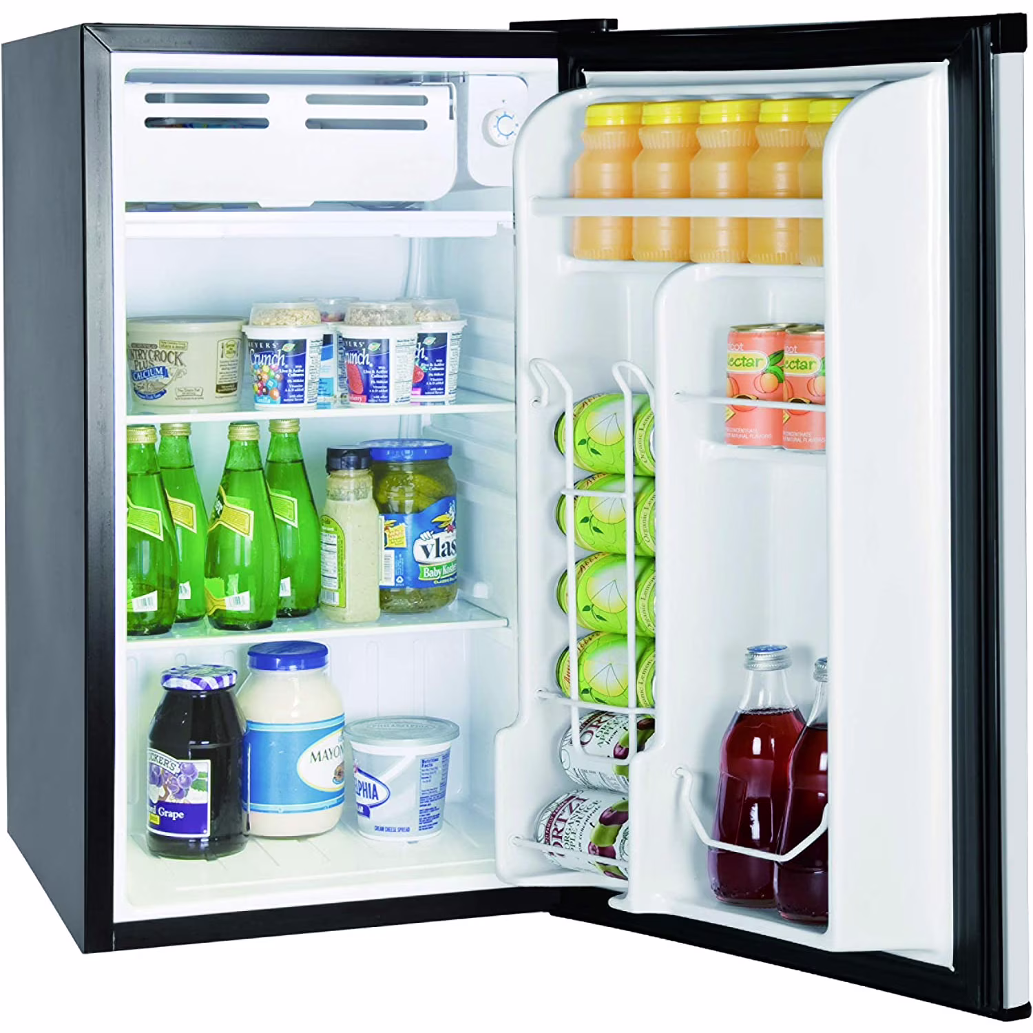 Frigidaire 3.2 Cu. ft. Mini Fridge, Compact Refrigerator with Chiller Compartment, Platinum - Image 3