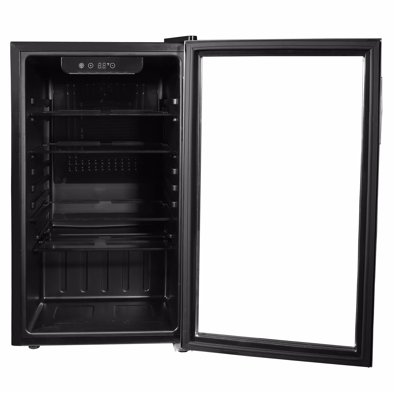 Frigidaire, 3.4 Cu. Ft. Glass Door Compact Refrigerator, Stainless Steel - Image 3