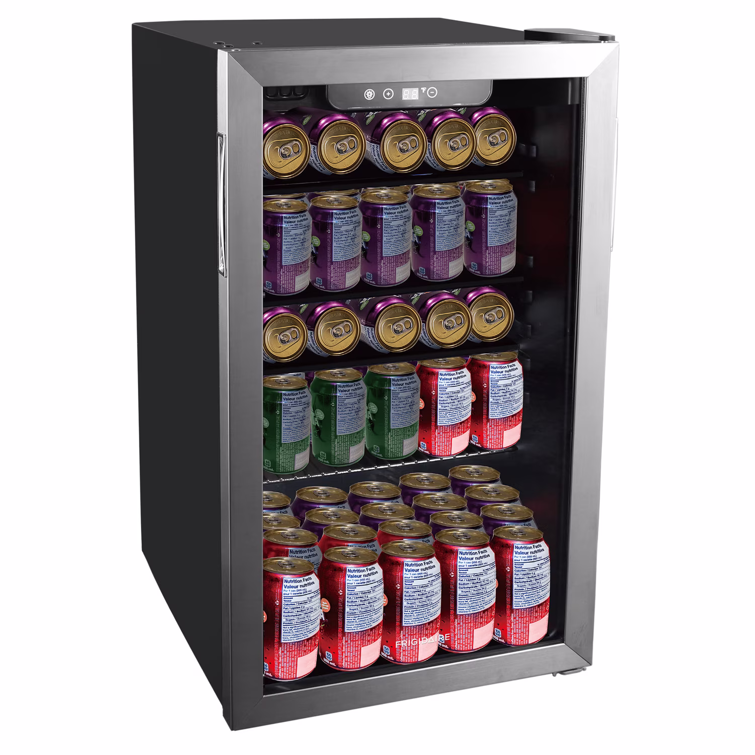 Frigidaire, 3.4 Cu. Ft. Glass Door Compact Refrigerator, Stainless Steel - Image 2