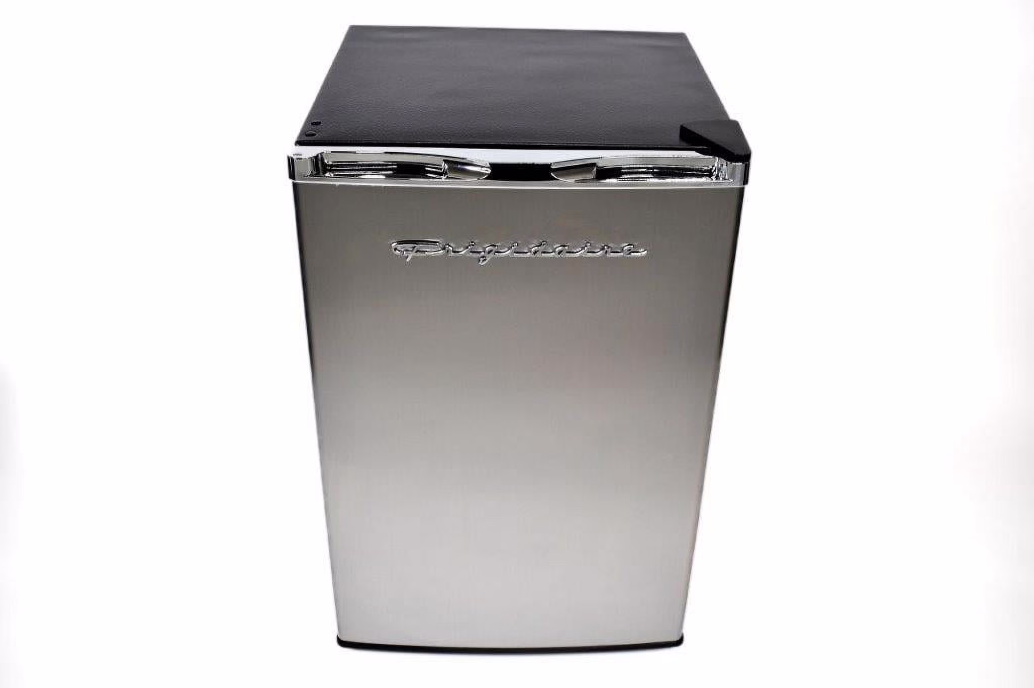 Frigidaire 4.5 Cu Ft Compact Refrigerator with Freezer, Platinum Mini Fridge with Chrome Trim for Apartment, Dorm, Office, Garage - Image 3