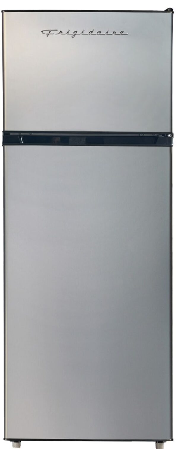 Frigidaire 7.5 Cu. ft. Retro Refrigerator, 21 in. Top-Freezer Fridge in Platinum, EFR749