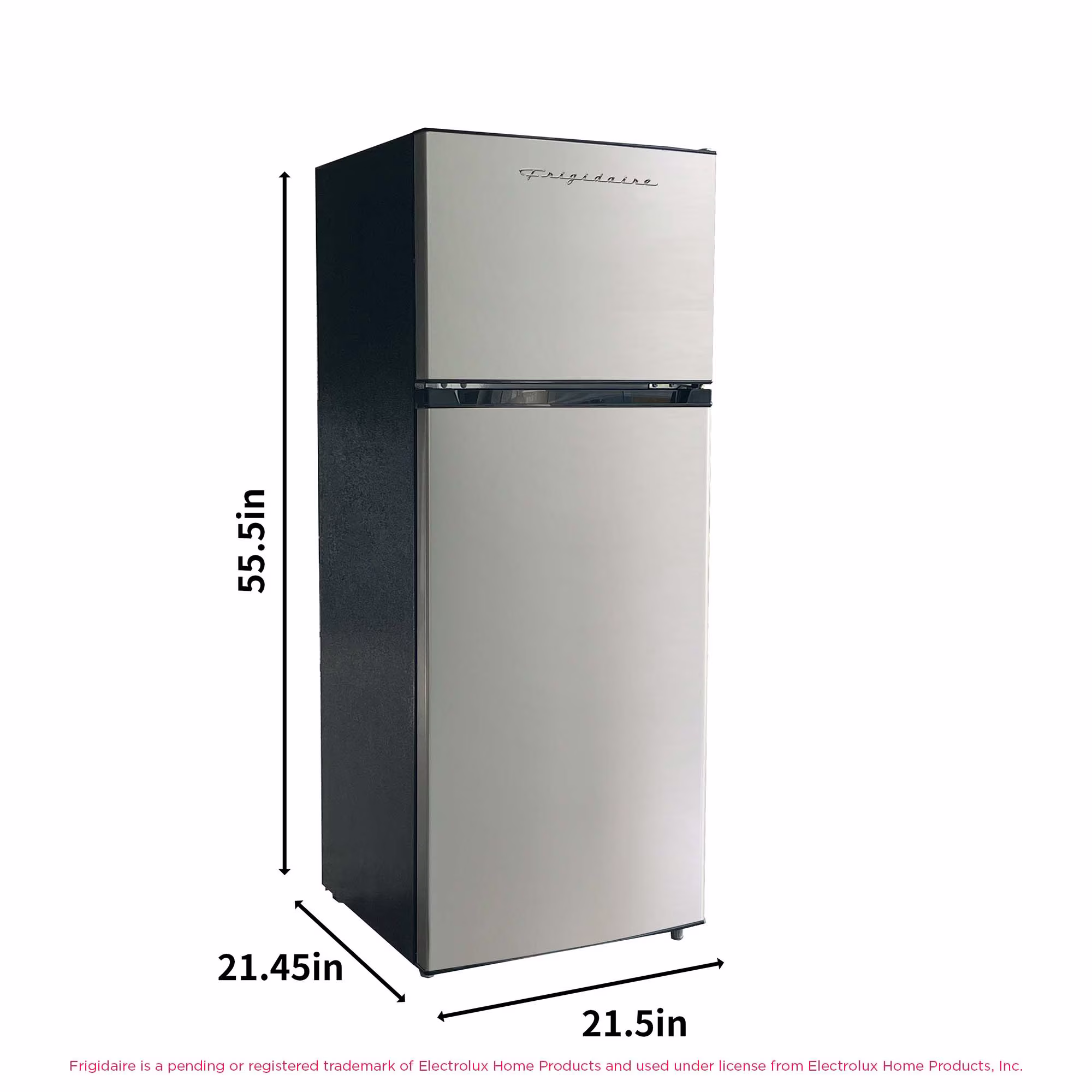 Frigidaire 7.5 Cu. ft. Retro Refrigerator, 21 in. Top-Freezer Fridge in Platinum, EFR749 - Image 5