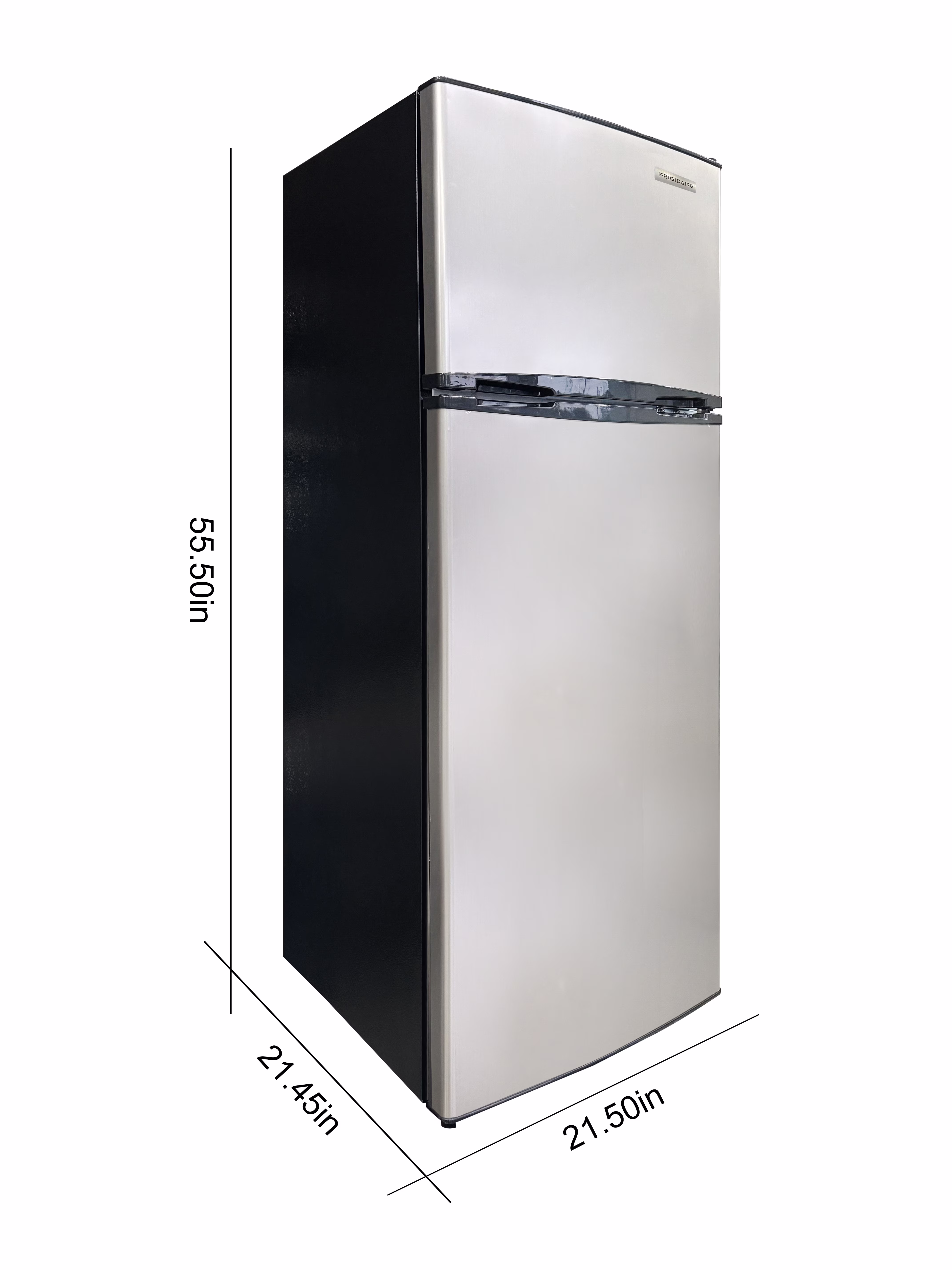 Frigidaire 7.5 Cu. ft. Top Mount Refrigerator, Apartment Size Fridge with Reversible Doors, Platinum - Image 4