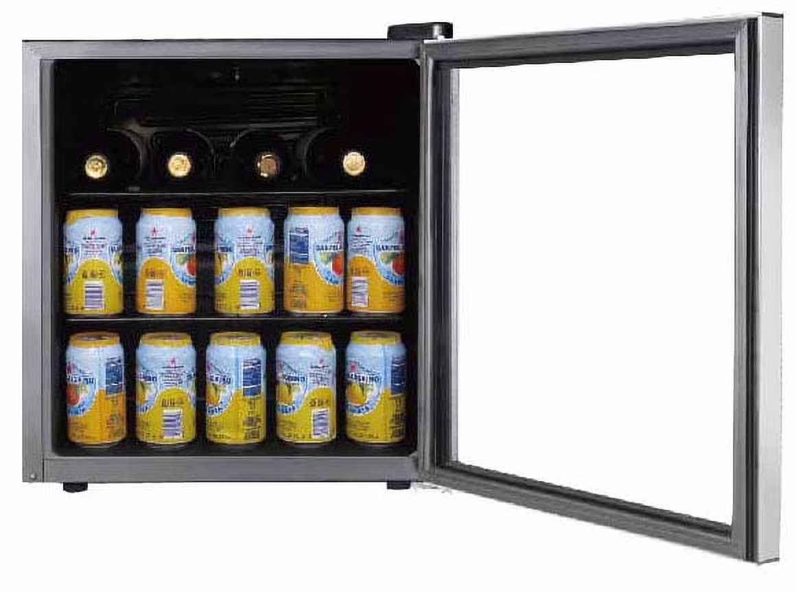 Frigidaire 70 Can Beverage Refrigerator, Black - Image 2