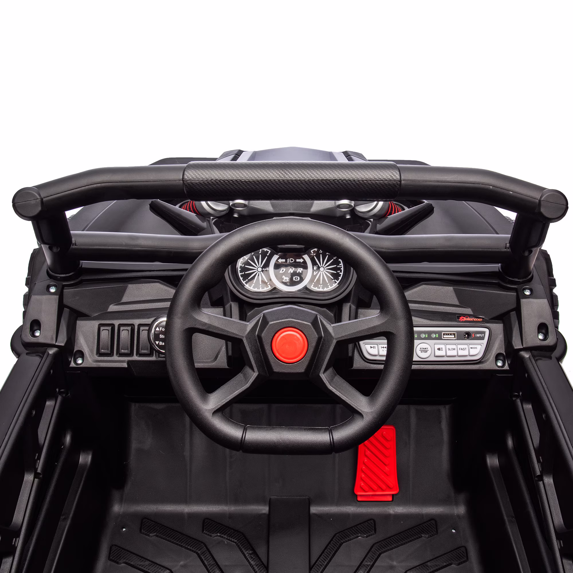 Funride 24 Volt Ride on Toys, 2 Seater Power UTV Wheels with Remote, Toddler Gift with 4x200W Motor, Bluetooth, Black - Image 2