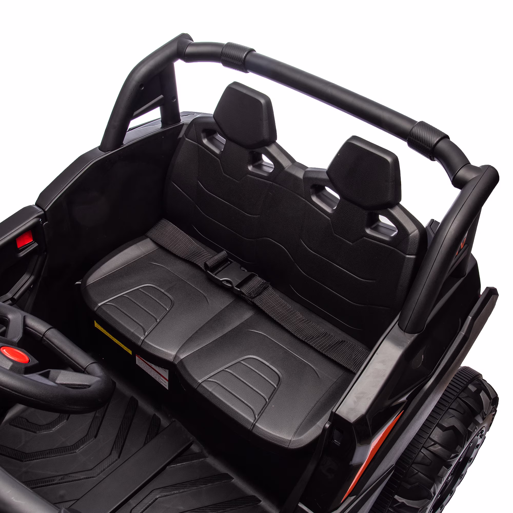 Funride 24 Volt Ride on Toys, 2 Seater Power UTV Wheels with Remote, Toddler Gift with 4x200W Motor, Bluetooth, Black - Image 4