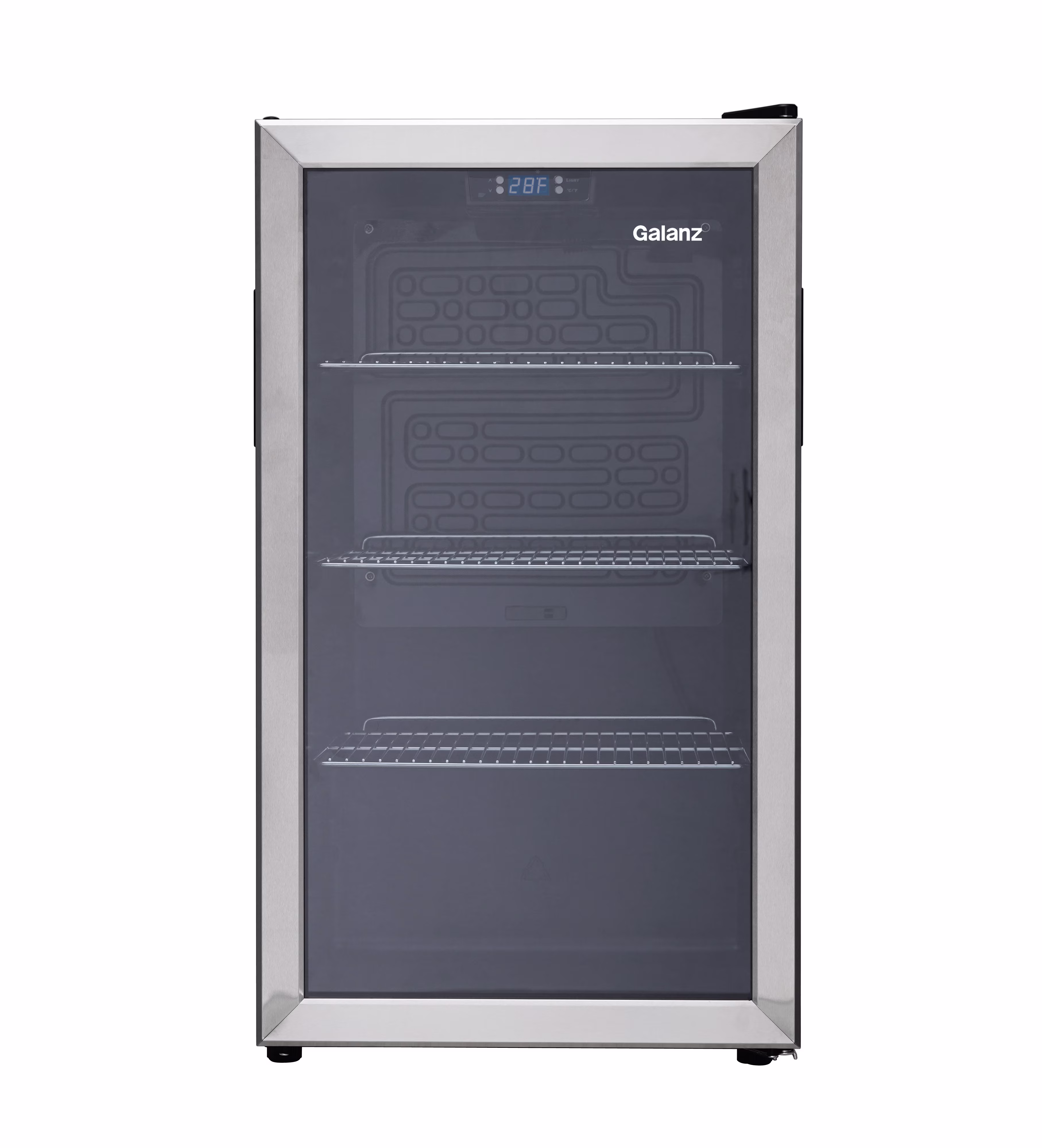 Galanz 116 Can Beverage Cooler, Glass Door Beverage Refrigerator, Drink Fridge for Soda, Beer & Wine, Freestanding for Home, Office, Bar