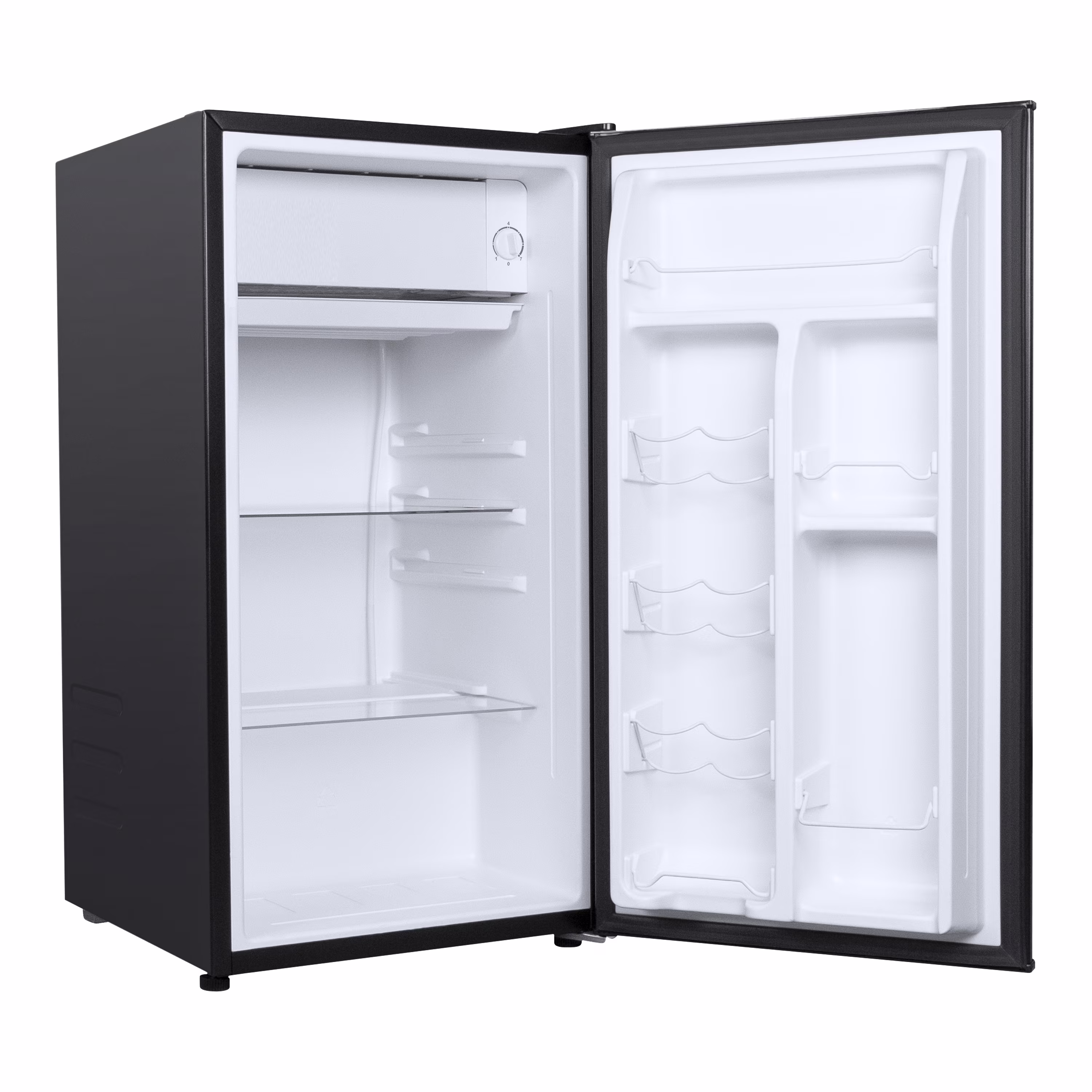 (3 pack) Galanz 3.3 Cu Ft Compact Refrigerator, Black One Door Mini Fridge, Energy Star for Apartment, Dorm, Office, Bedroom - Image 3